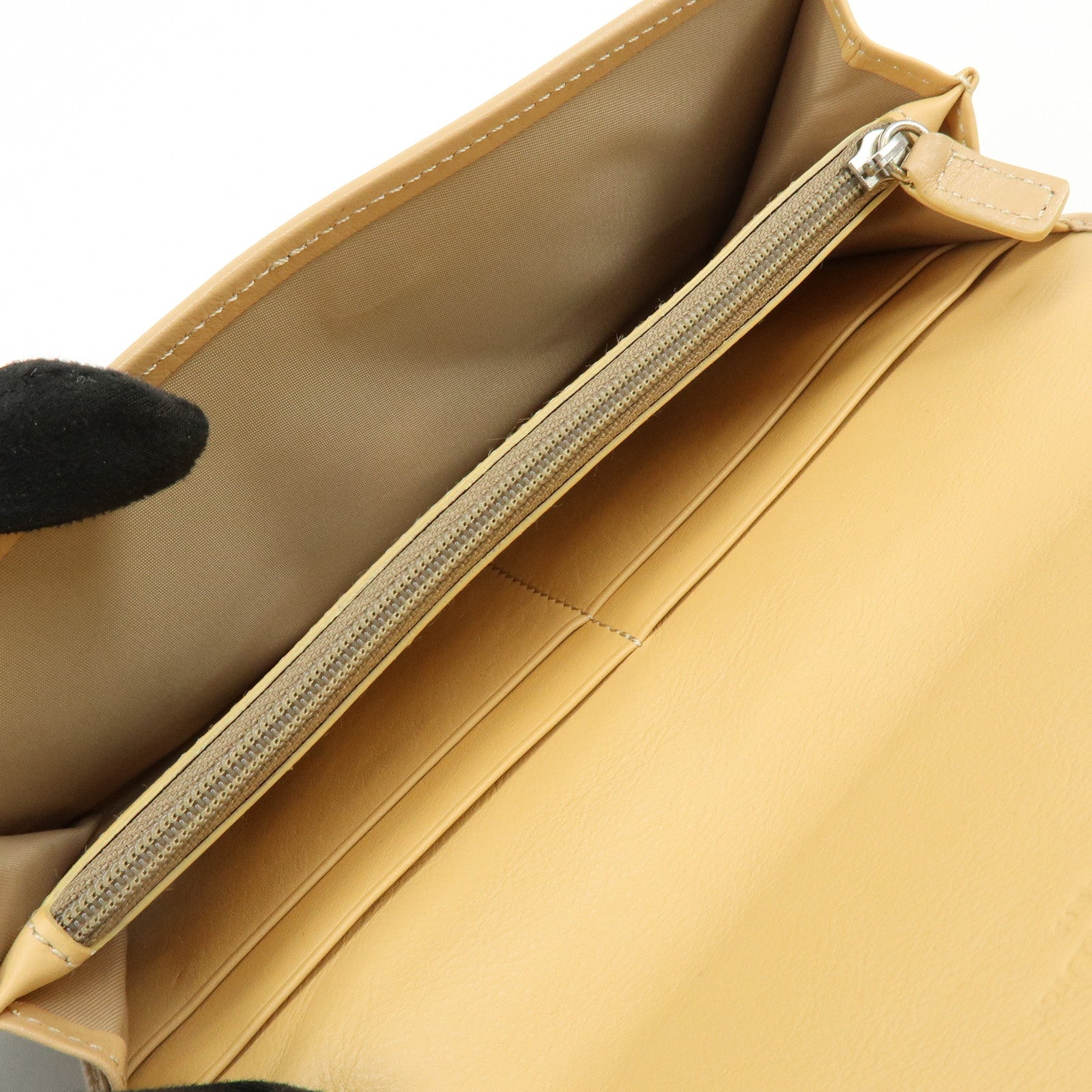 Christian Dior Trotter Jaquard Canvas Leather Long Wallet Brown