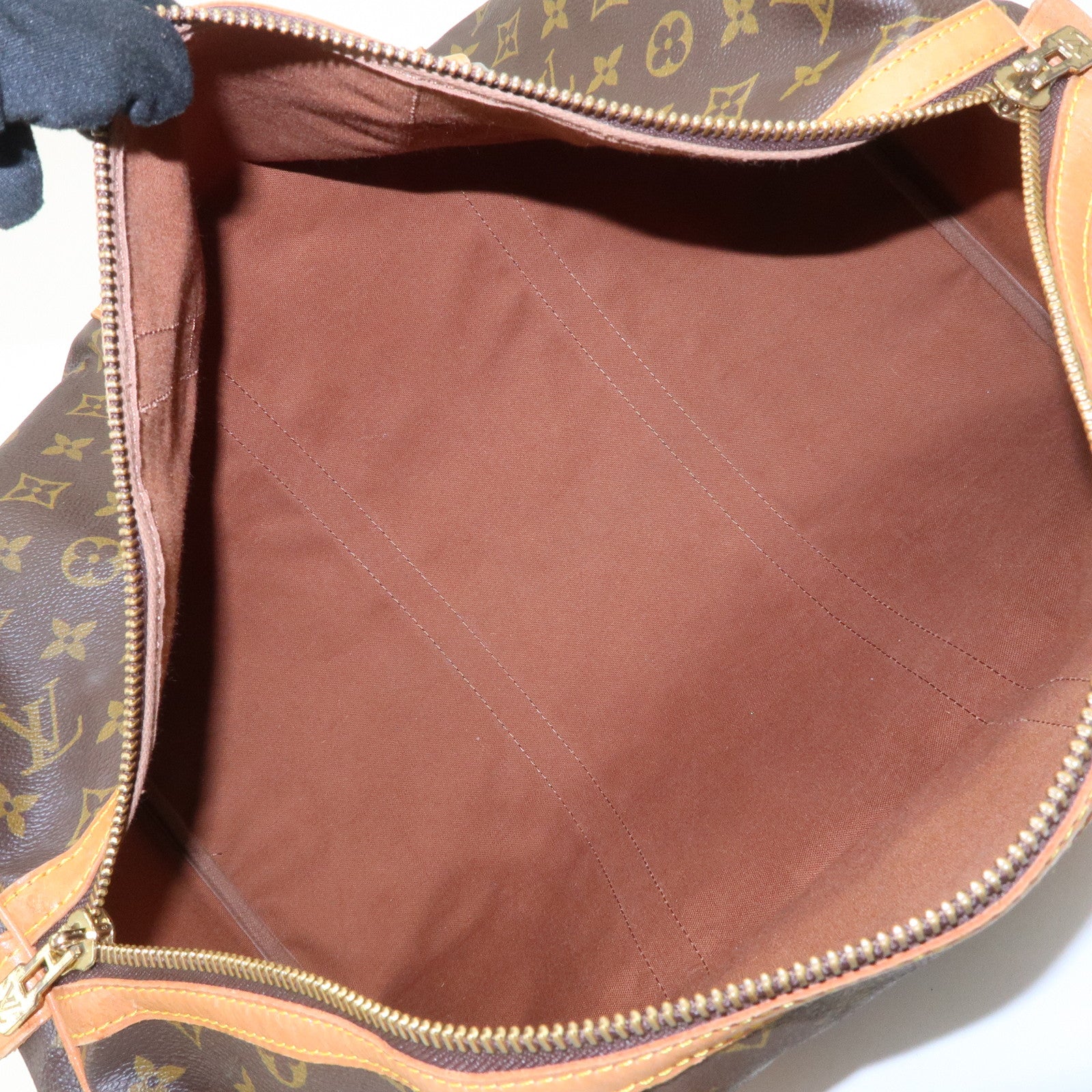 Louis Vuitton Monogram Sac Souple 45 Boston Bag Brown M41624