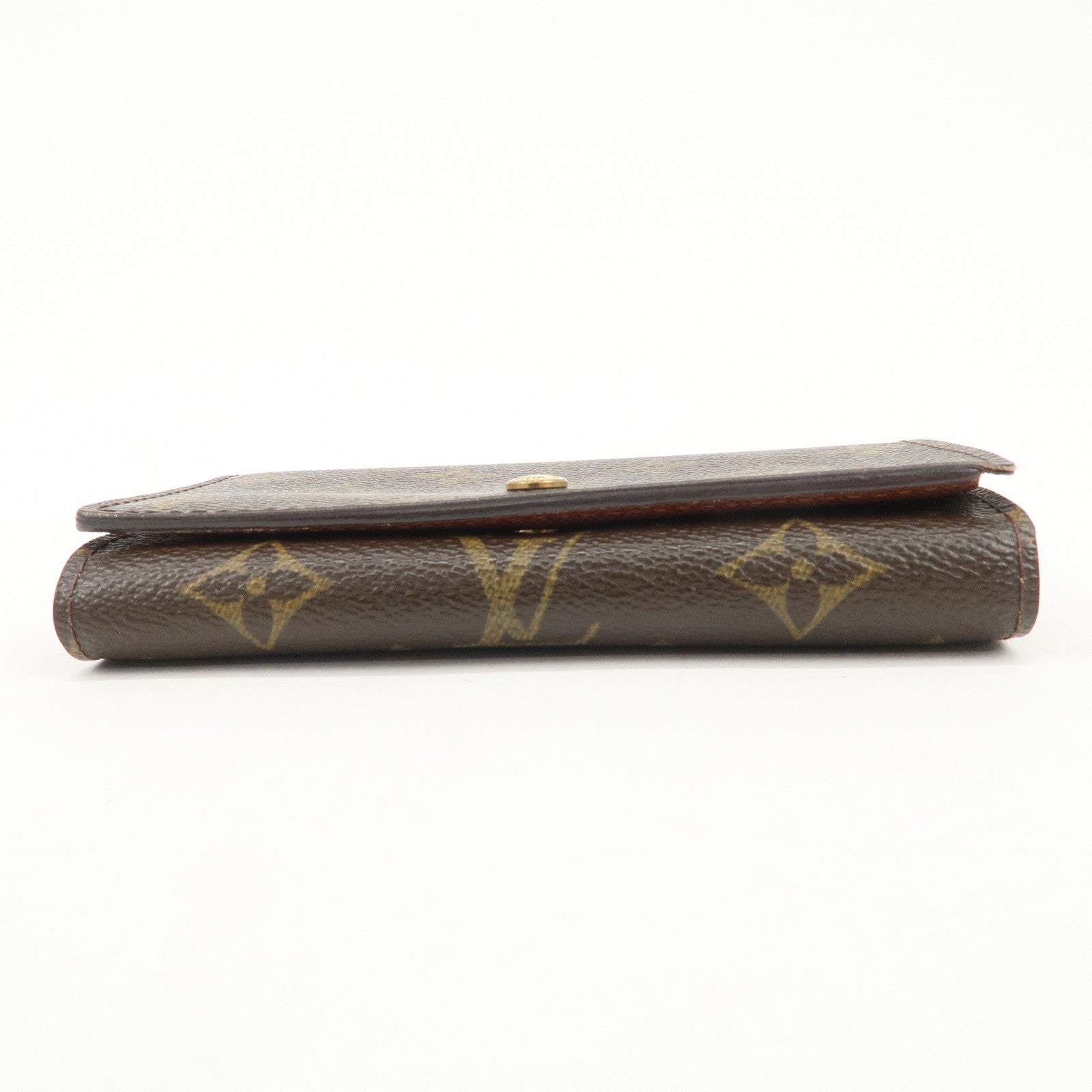 Louis Vuitton Monogram Porte Monnaie Billets Tresor Wallet M6173 Used