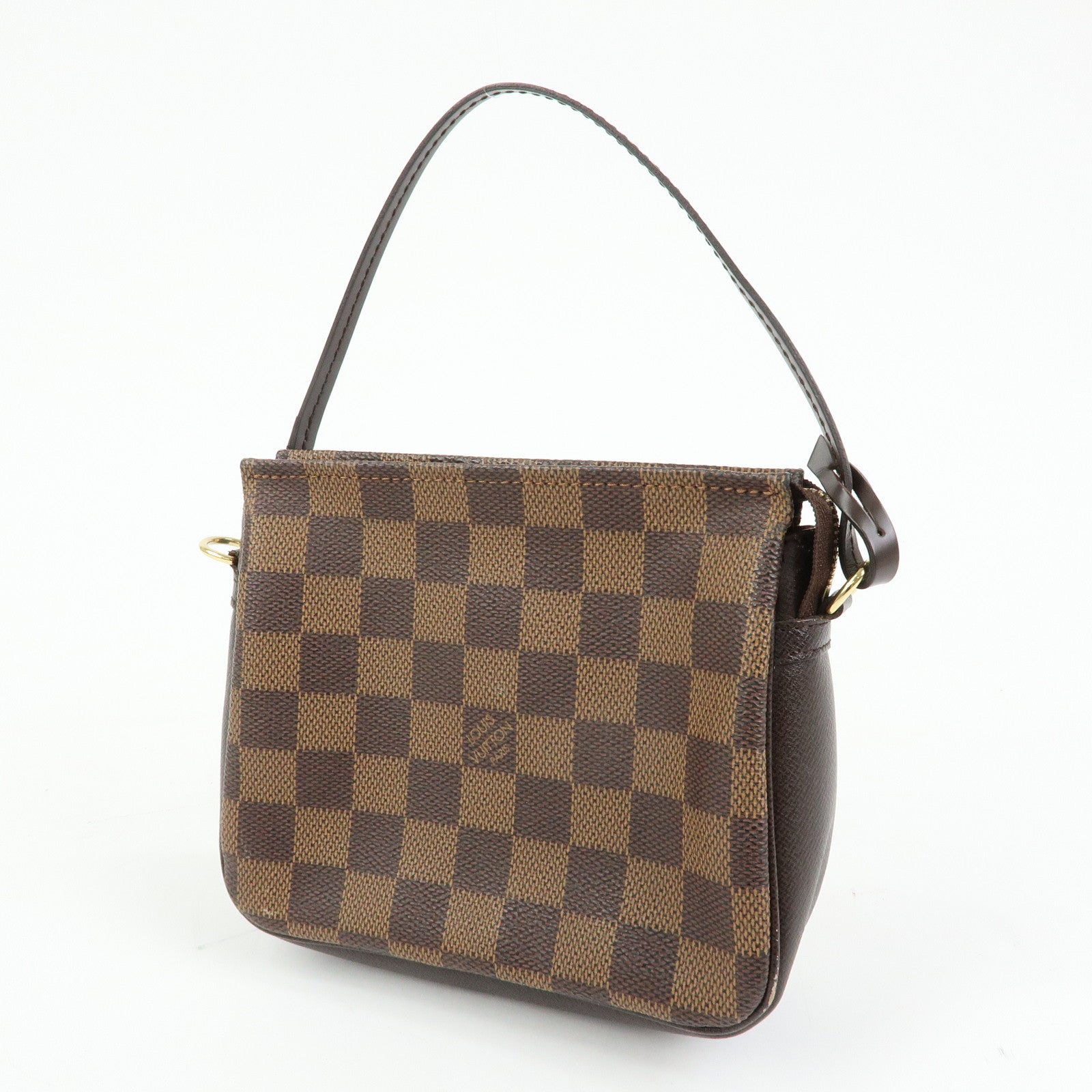 Louis Vuitton Damier Trousse Makeup Accessory Pouch Brown N51982