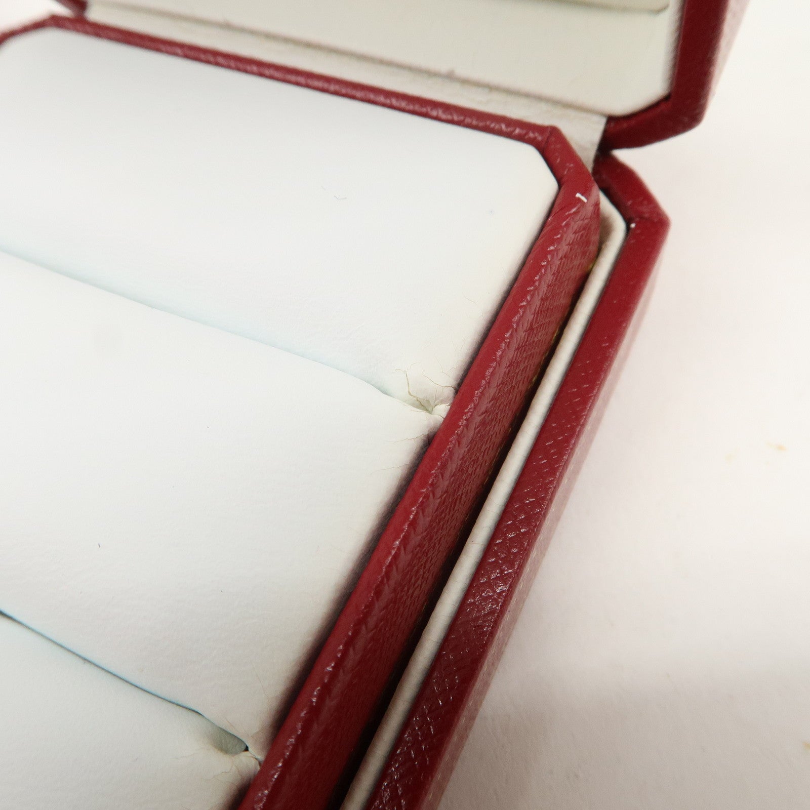 Cartier Set of 3 Jewelry Boxes Pair Ring Boxes Red Gold