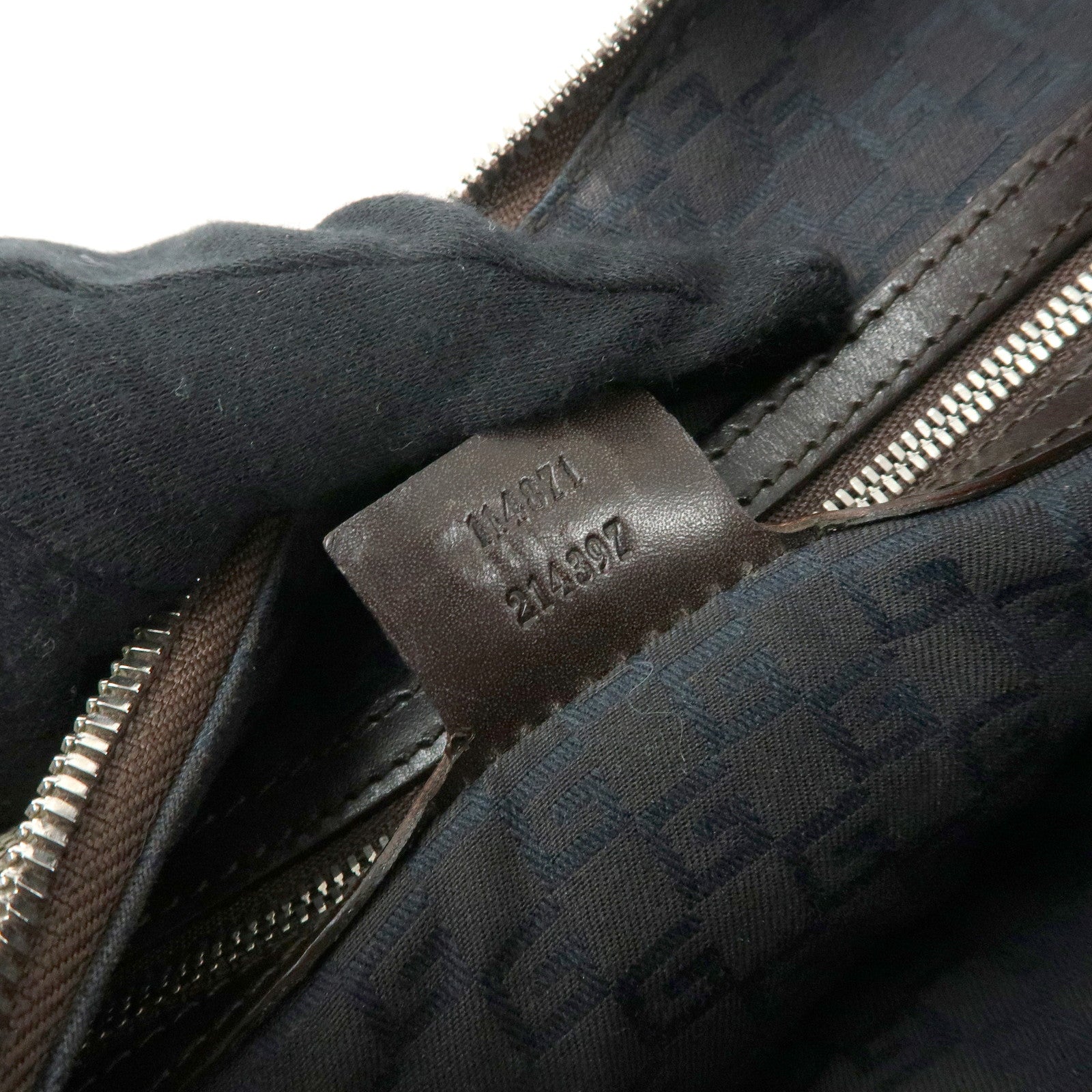 GUCCI Sherry Interlocking G Canvas Shoulder Hand Bag Beige 114871