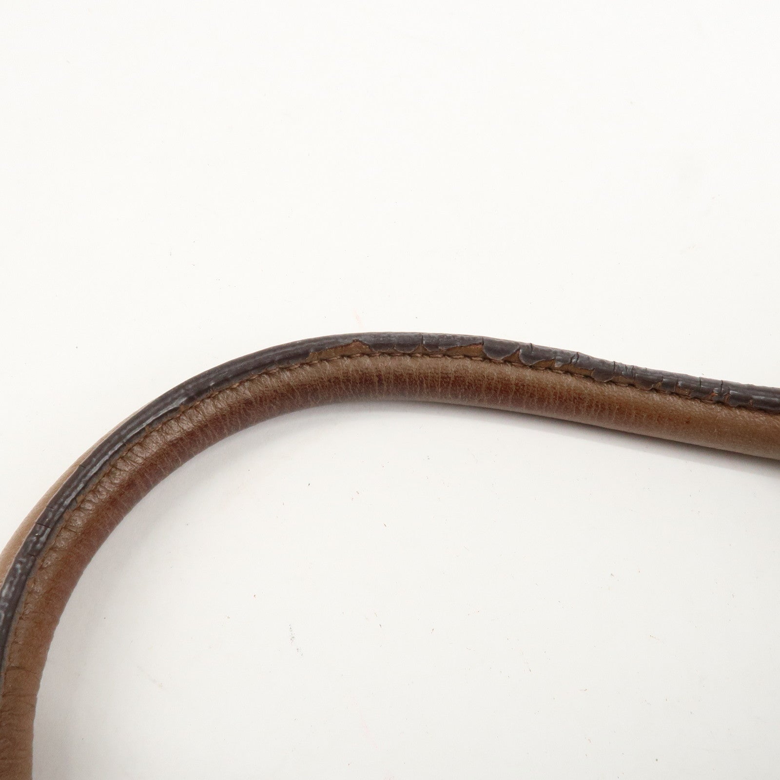 MIU MIU Vitello Phenix Leather Shoulder Bag Hand Bag Brown RN0886 Used