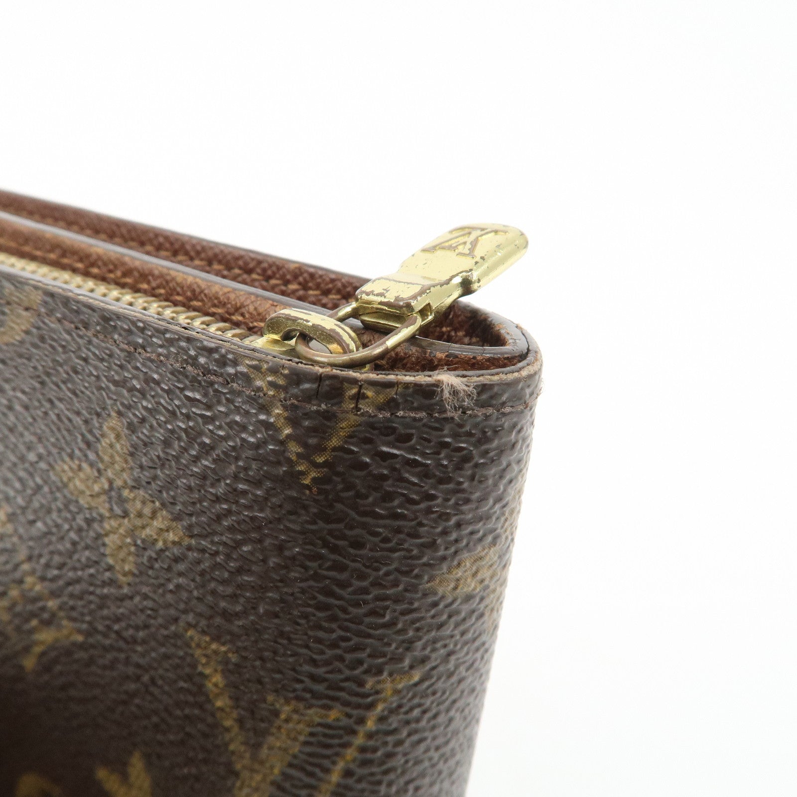 Louis Vuitton Monogram Porte Papier Zip Bi-fold Wallet Brown M61207