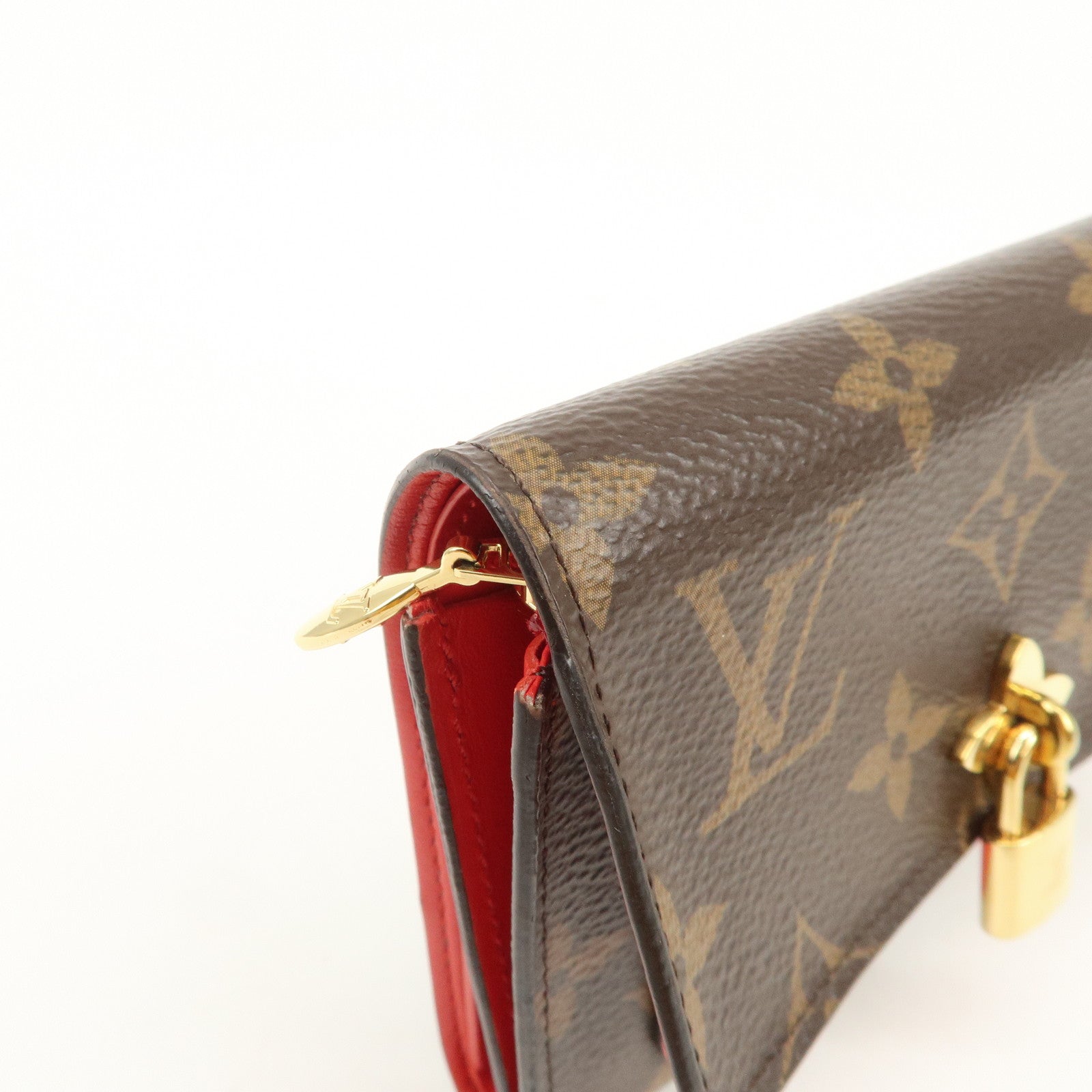 Louis Vuitton Monogram Portefeuille Flower Wallet Coquelicot M62567