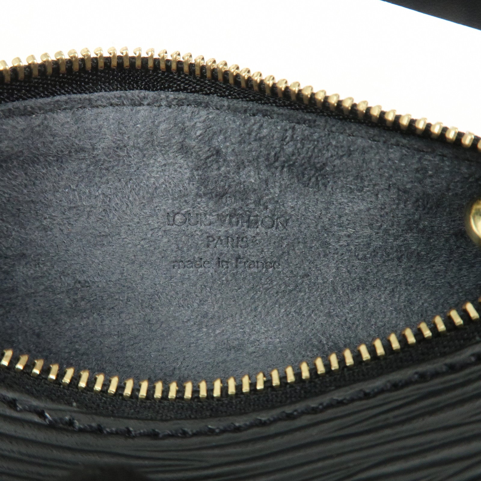 Louis Vuitton Epi Mini Pouch For Soufflot Hand Bag Noir