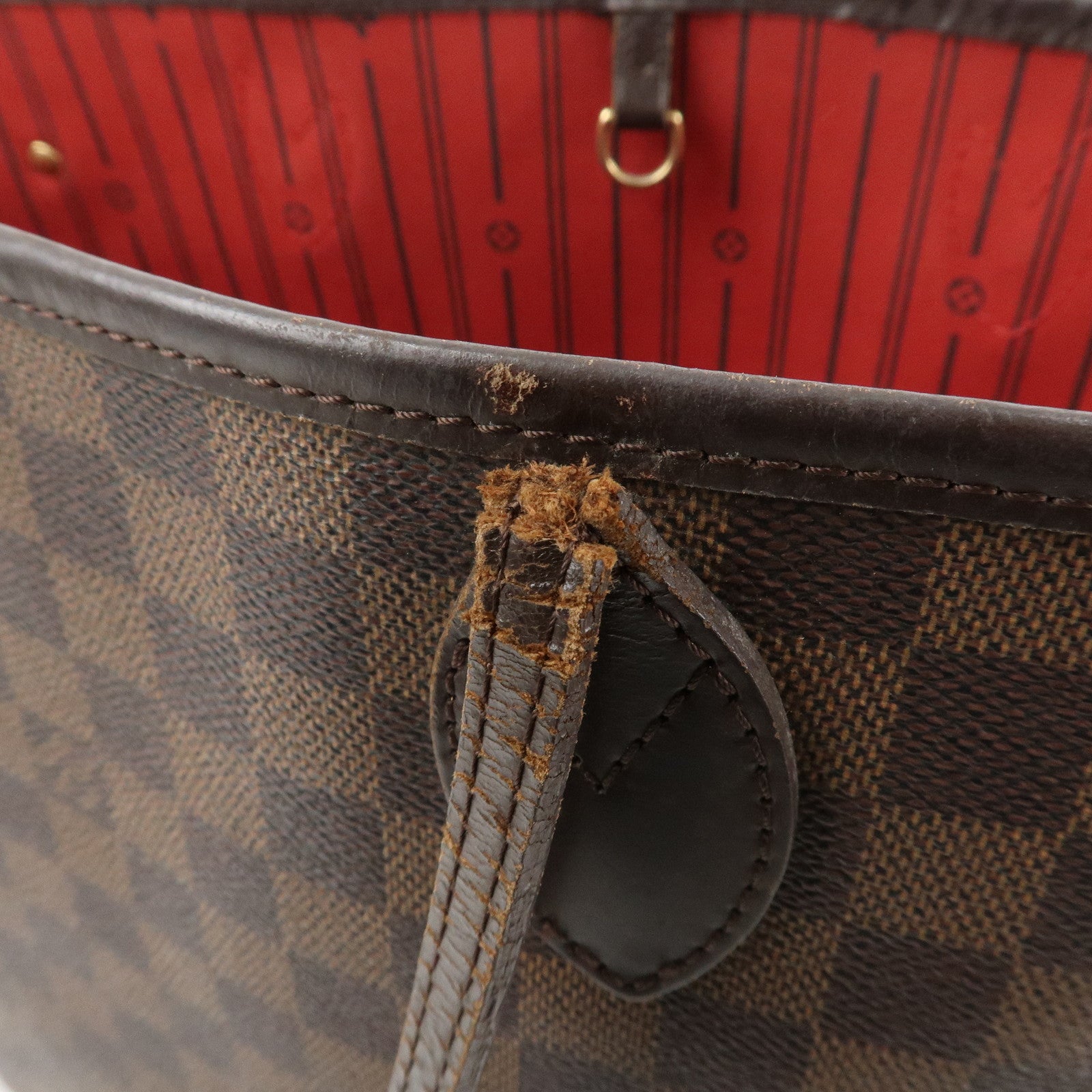 Louis Vuitton Damier Ebene Canvas Neverfull MM Tote Bag N51105