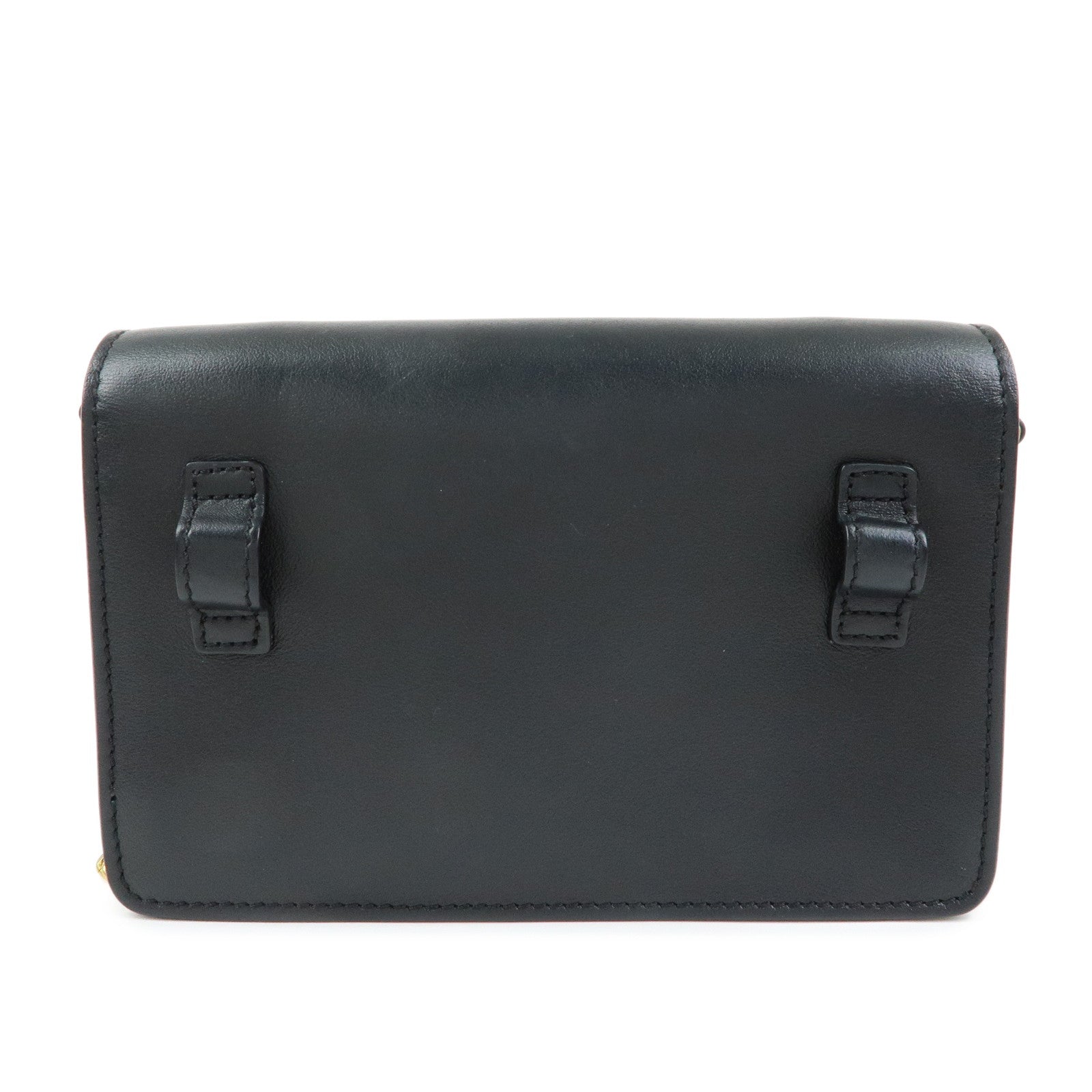 TOD'S T Timeless Leather 3Way Bag Shoulder Bag Hand Bag Black