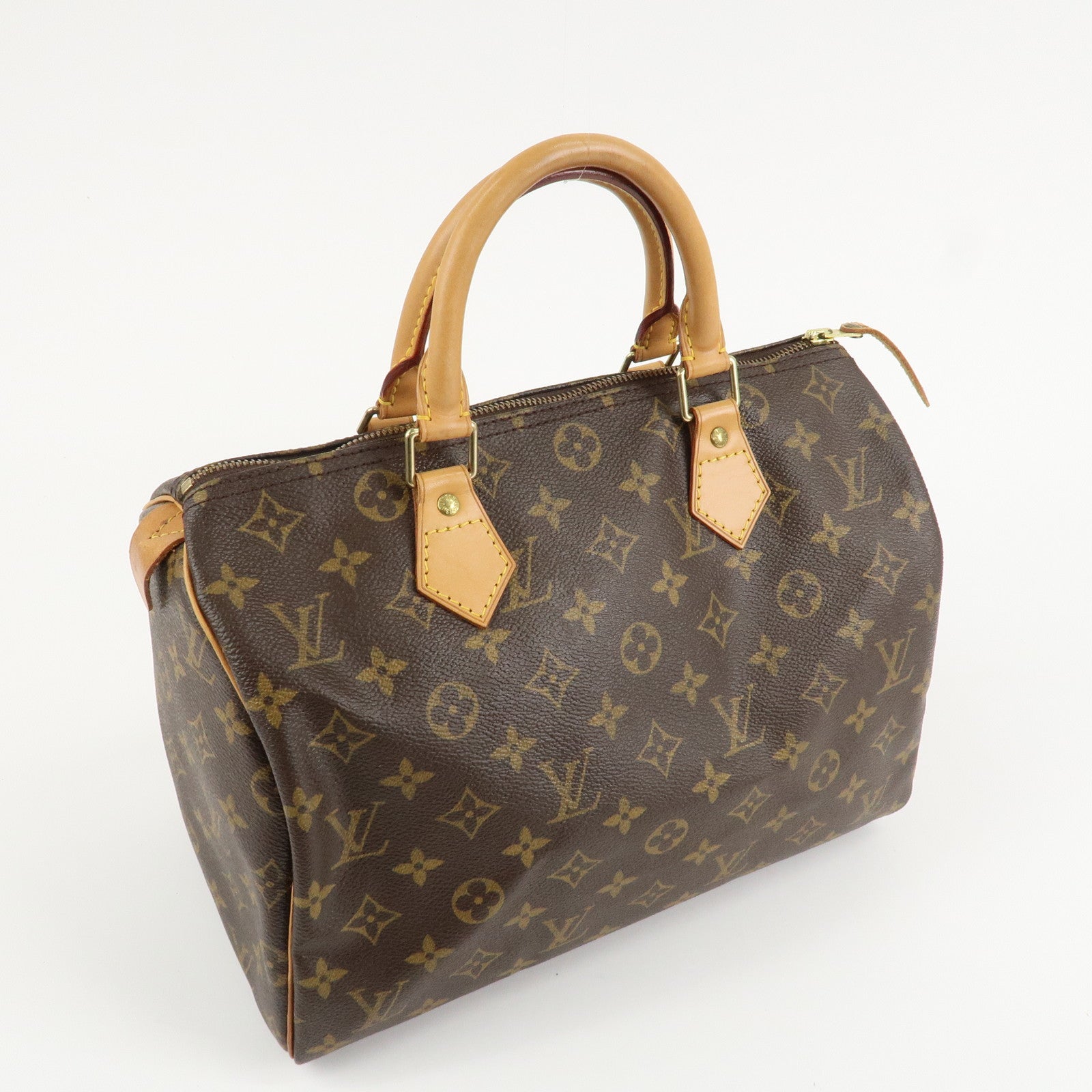 Louis Vuitton Monogram Speedy 30 Hand Bag Boston Bag M41526 Used