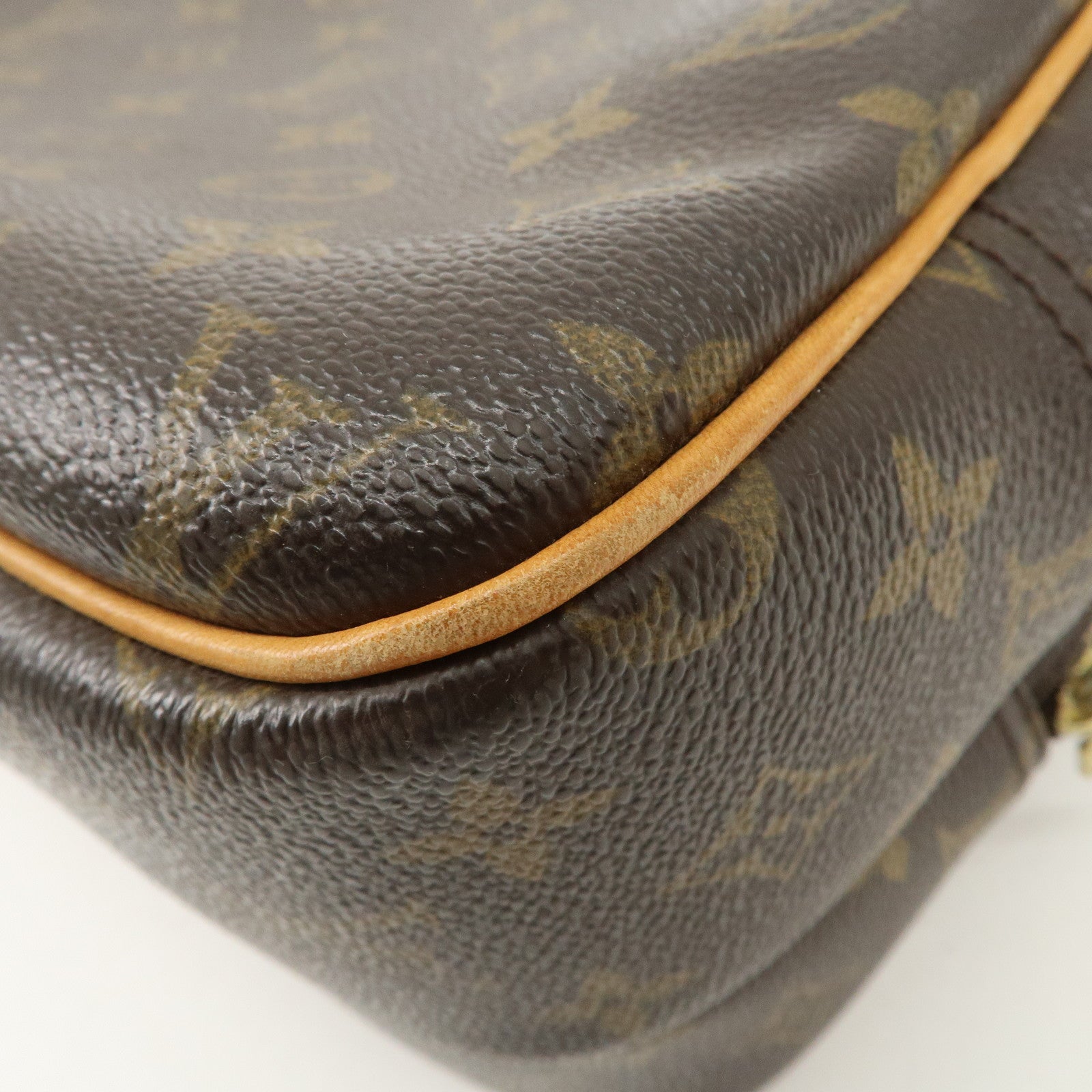 Louis Vuitton Monogram Reporter PM Shoulder Bag Brown M45254 Used