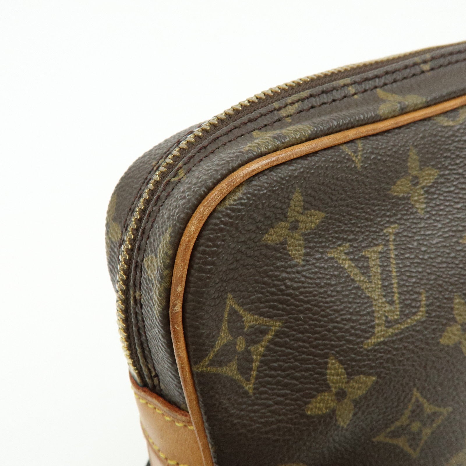 Louis Vuitton Monogram Marly Dragonne GM Clutch Bag Brown M51825