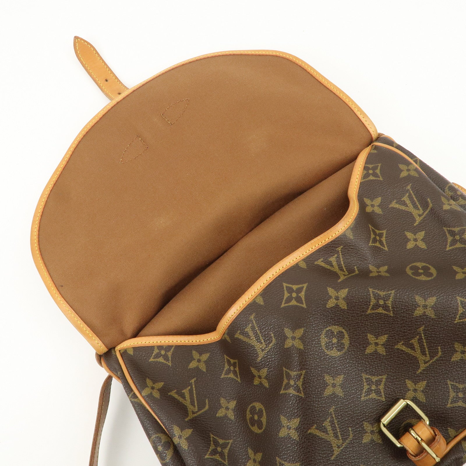 Louis Vuitton Monogram Saumur 30 Shoulder Bag Brown M42256 Used