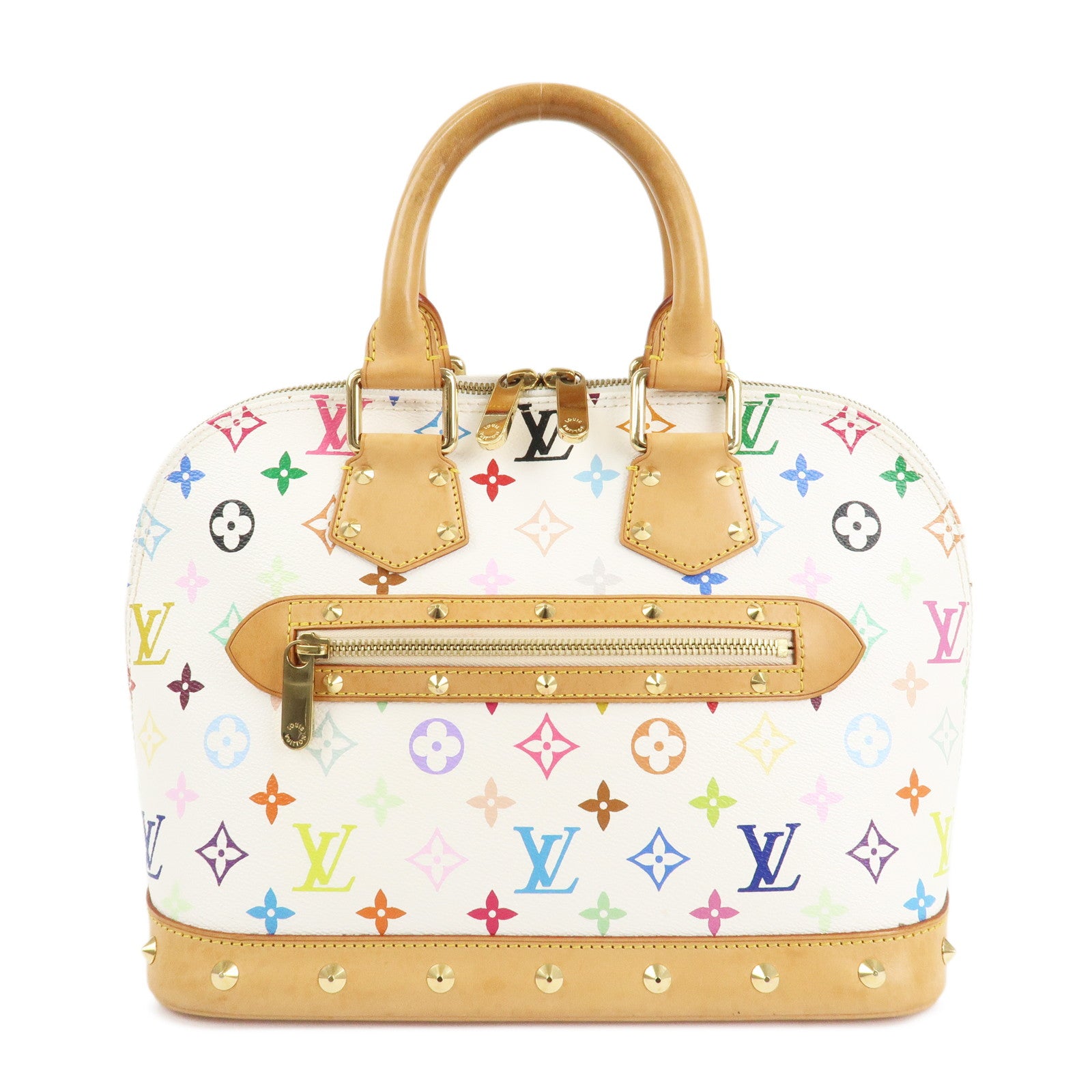 Louis Vuitton Monogram Alma PM Hand Bag Blanc Multicolor M92647 Used
