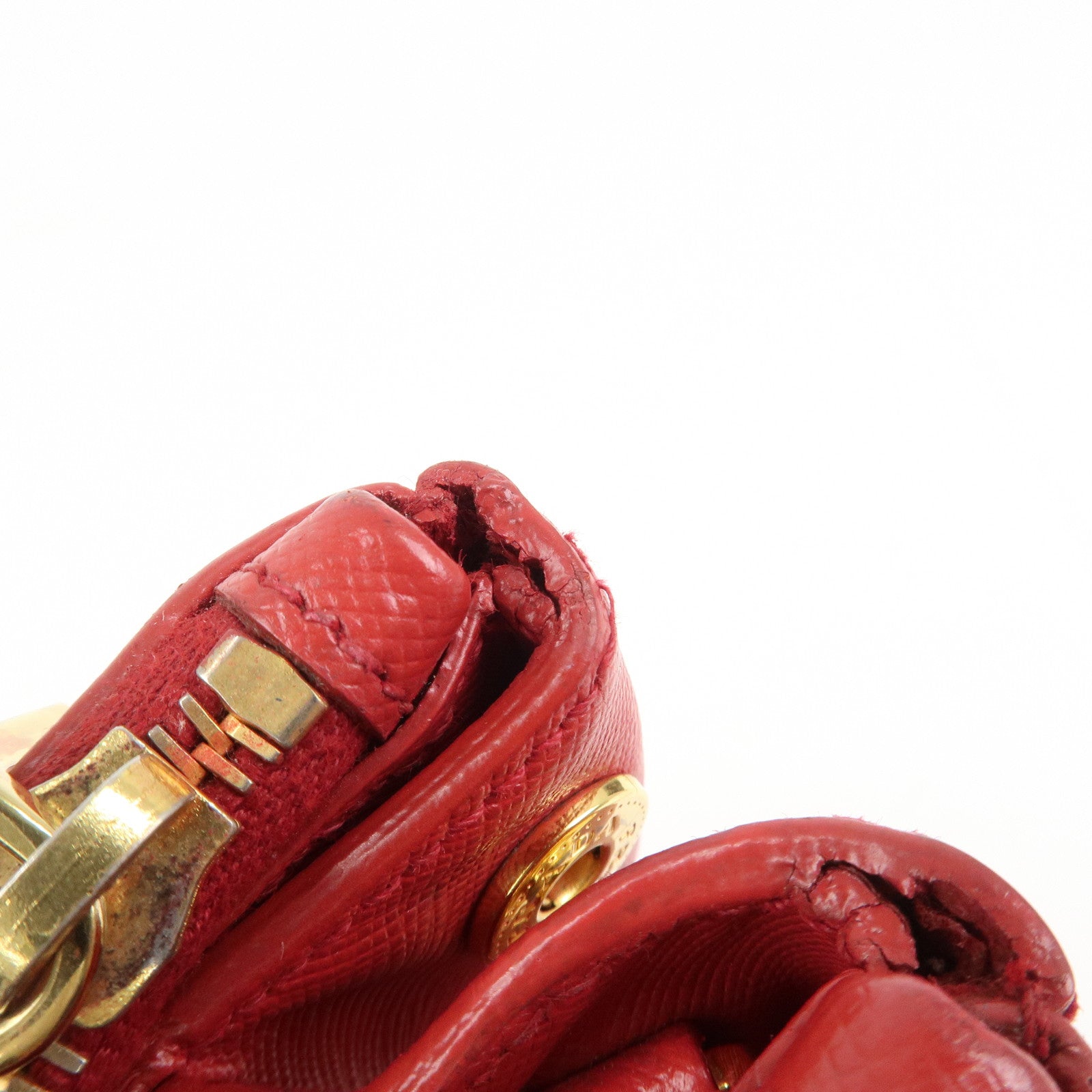 PRADA Saffiano Leather Galleria 2Way Shoulder Bag Hand Bag 1BA863