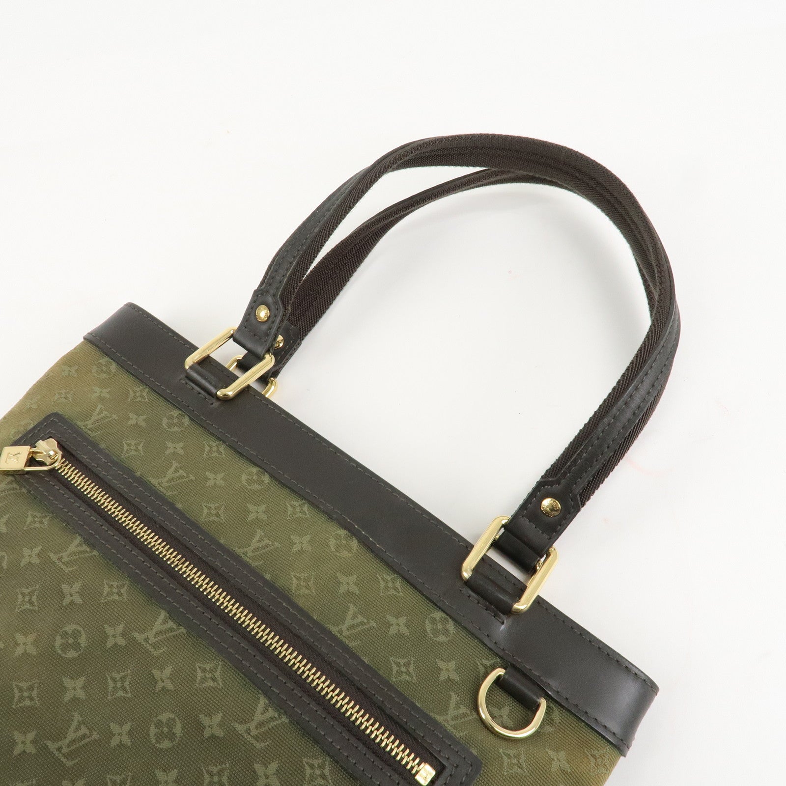 Louis Vuitton Monogram Mini Lucille PM Hand Bag TST Khaki M92682 Used