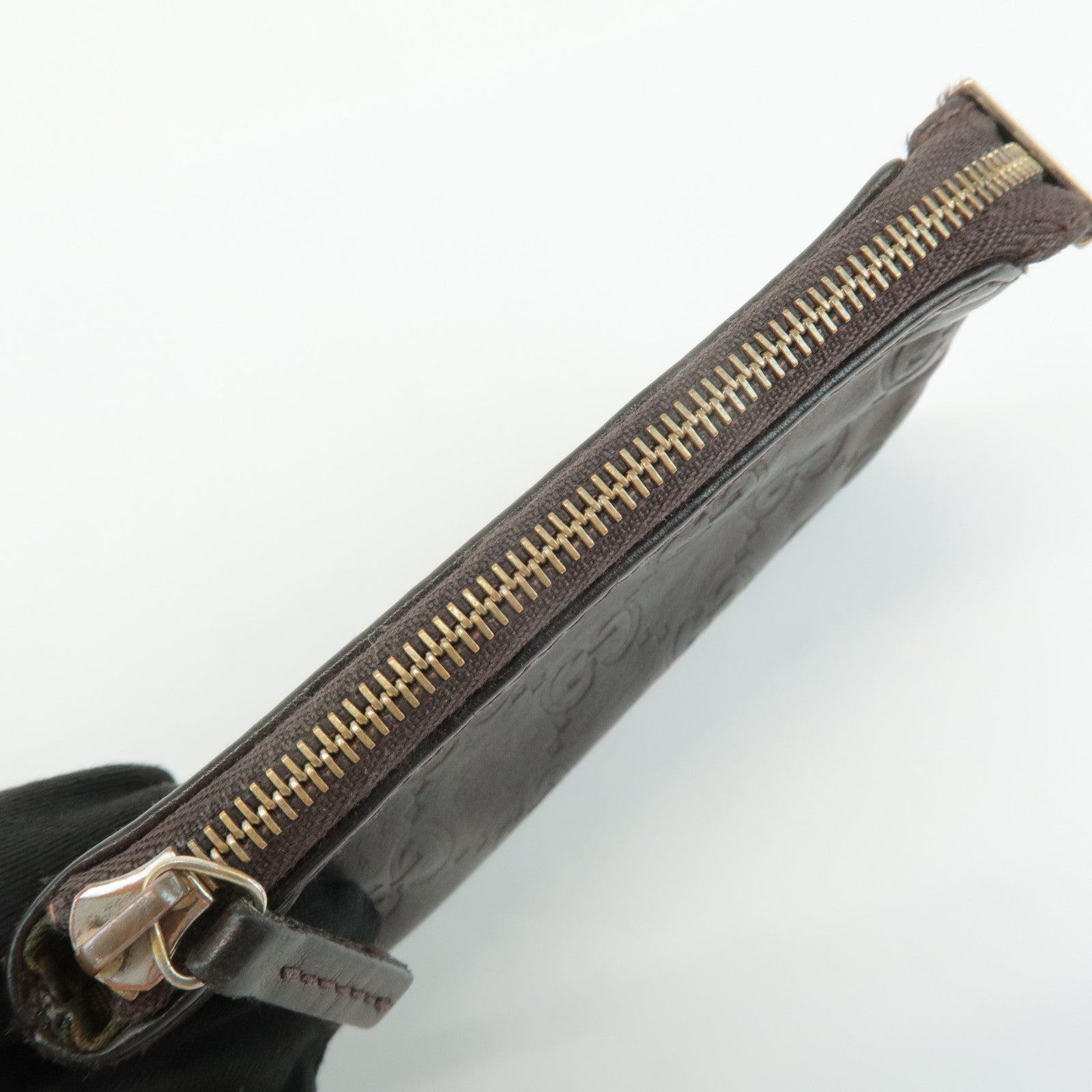 GUCCI Set of 2 Guccissima Leather Canvas Coin Case 233183/131988 Used