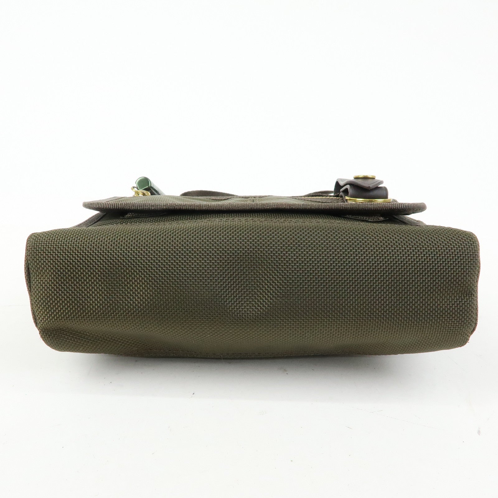 PORTER INTERNATIONAL Nylon Leather Shoulder Bag Crossbody Bag Khaki