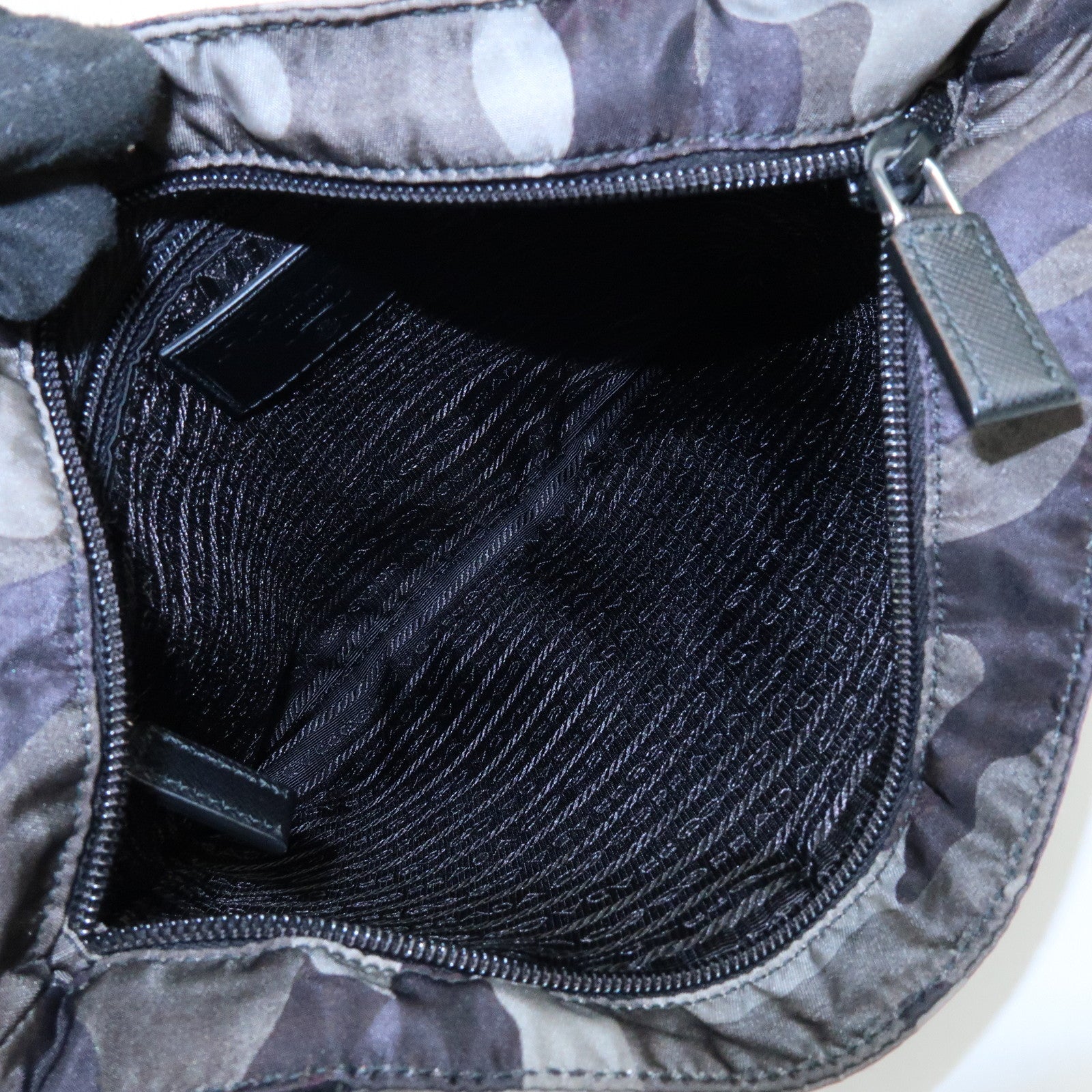 PRADA Triangle Logo Nylon Shoulder Bag Crossbody Bag Camouflage