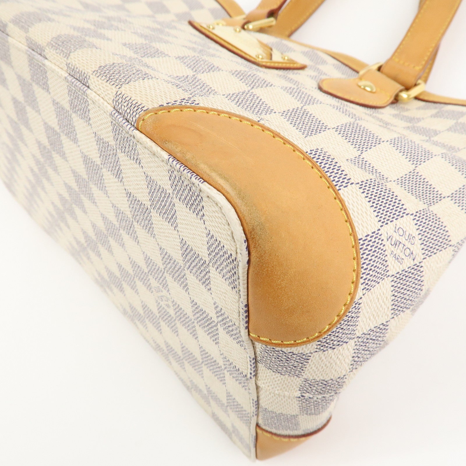Louis Vuitton Damier Azur Hampstead PM Hand Bag Ivory N51207