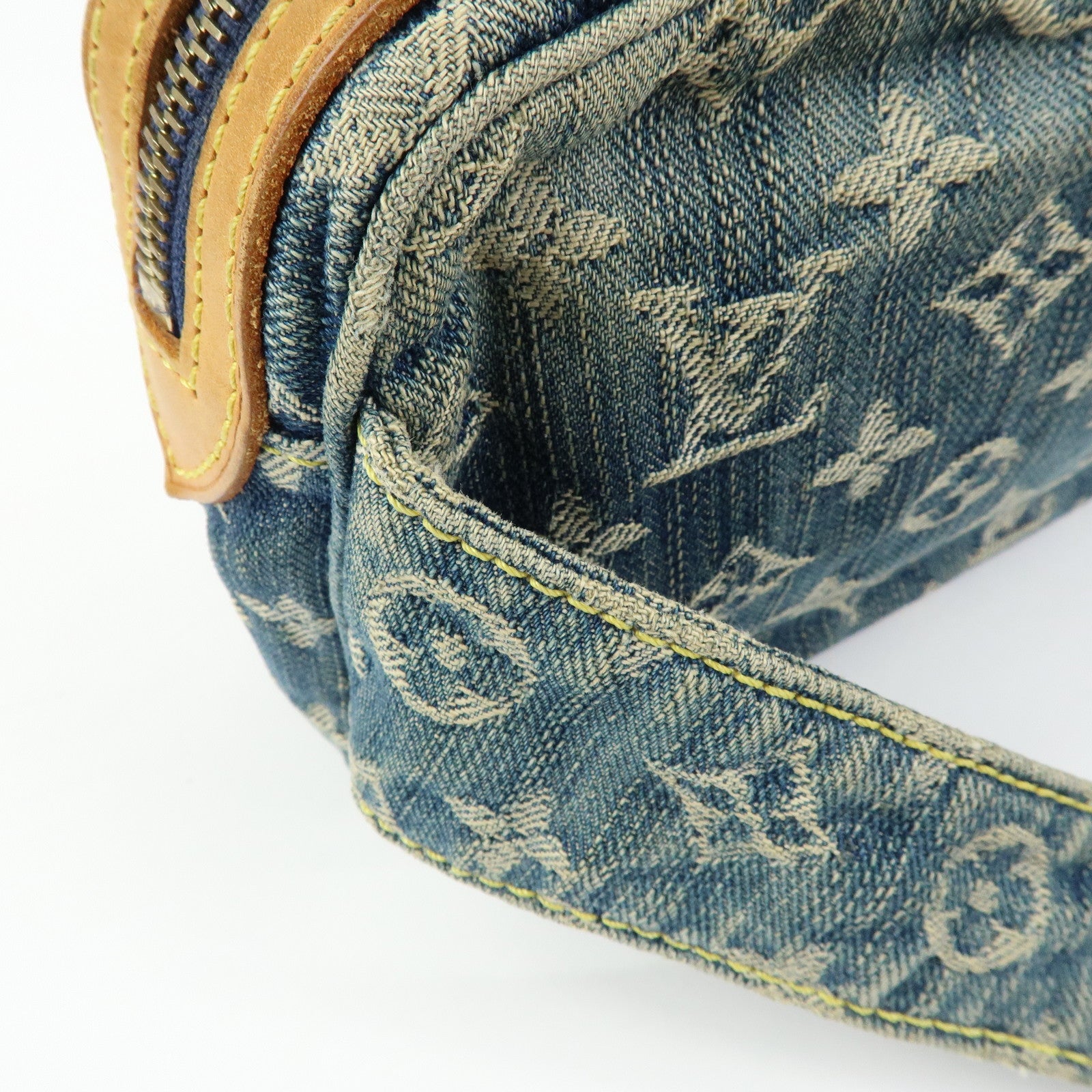 Louis Vuitton Monogram Denim Bum Bag Waist Bag Blue M95347
