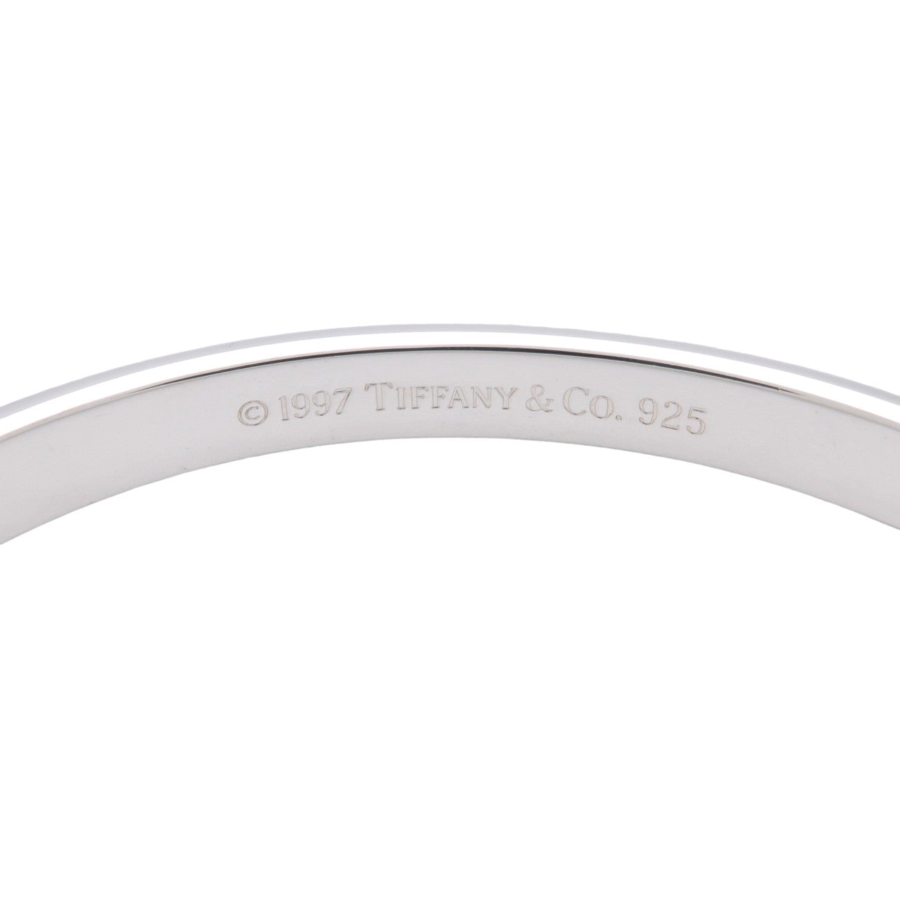 Tiffany & Co 1837 Narrow Bangle Bracelet SV925 Silver