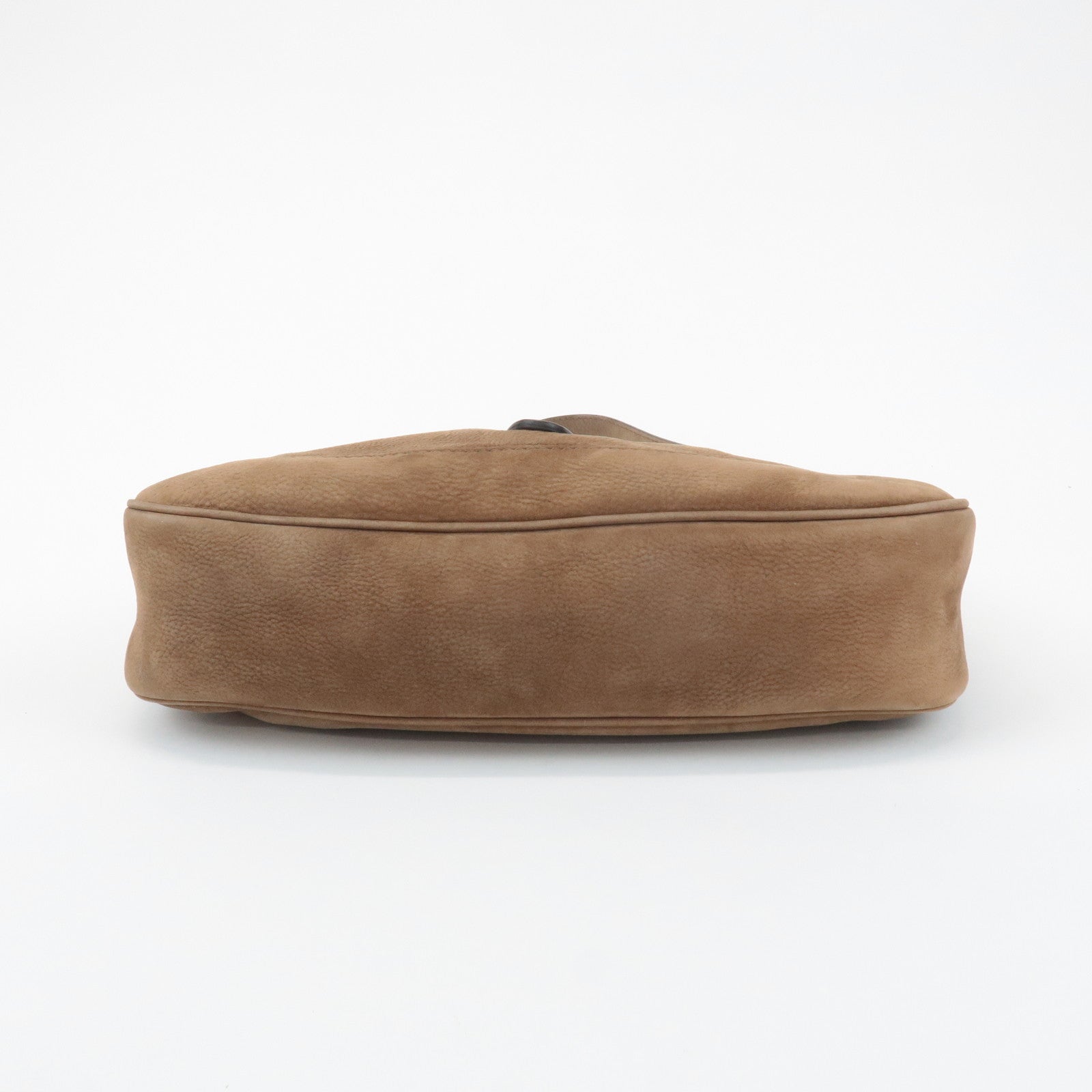 GUCCI New Jackie Leather Shoulder Bag Hand Bag Brown 277520 Used