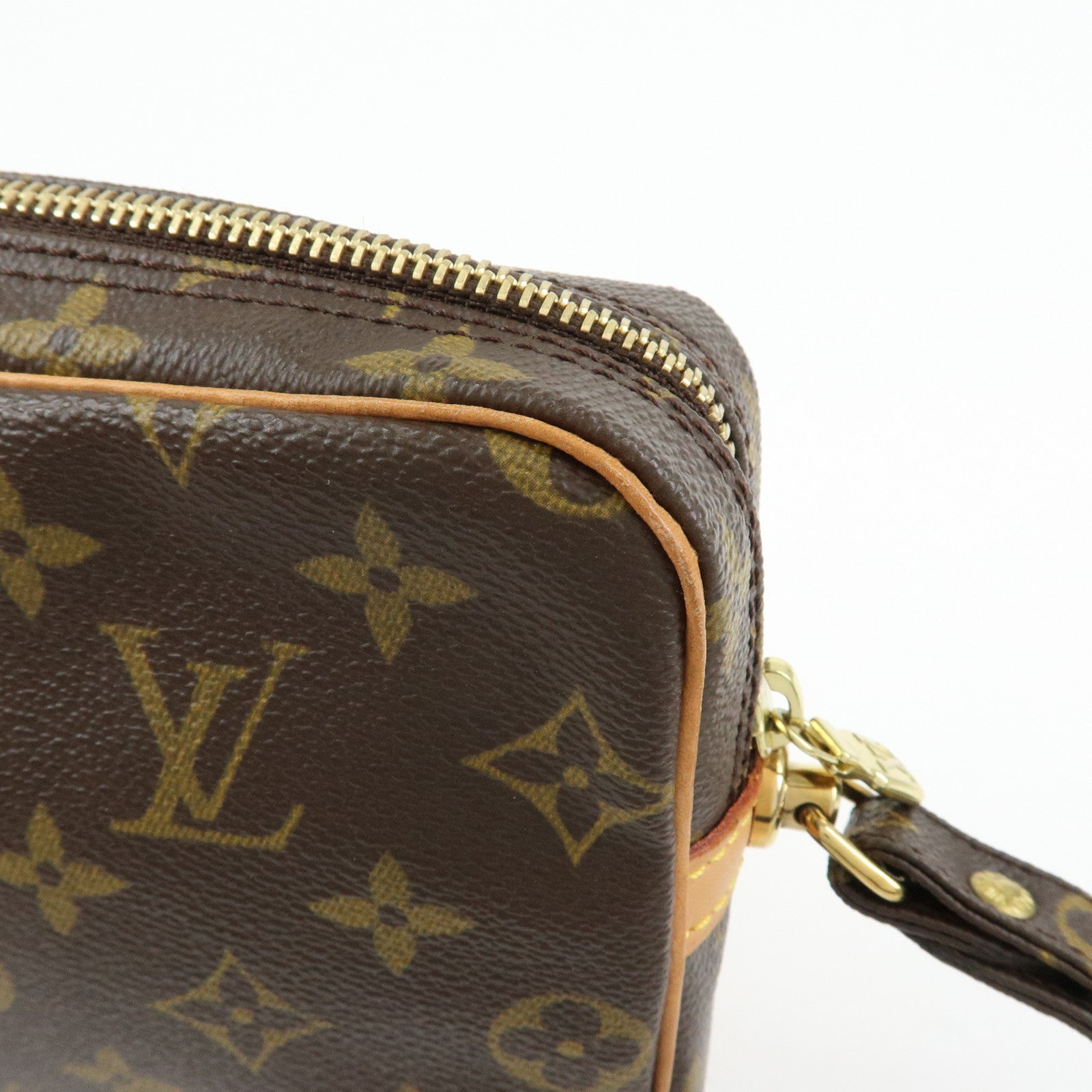 Louis Vuitton Monogram Marly Dragonne GM Clutch Bag Brown M51825
