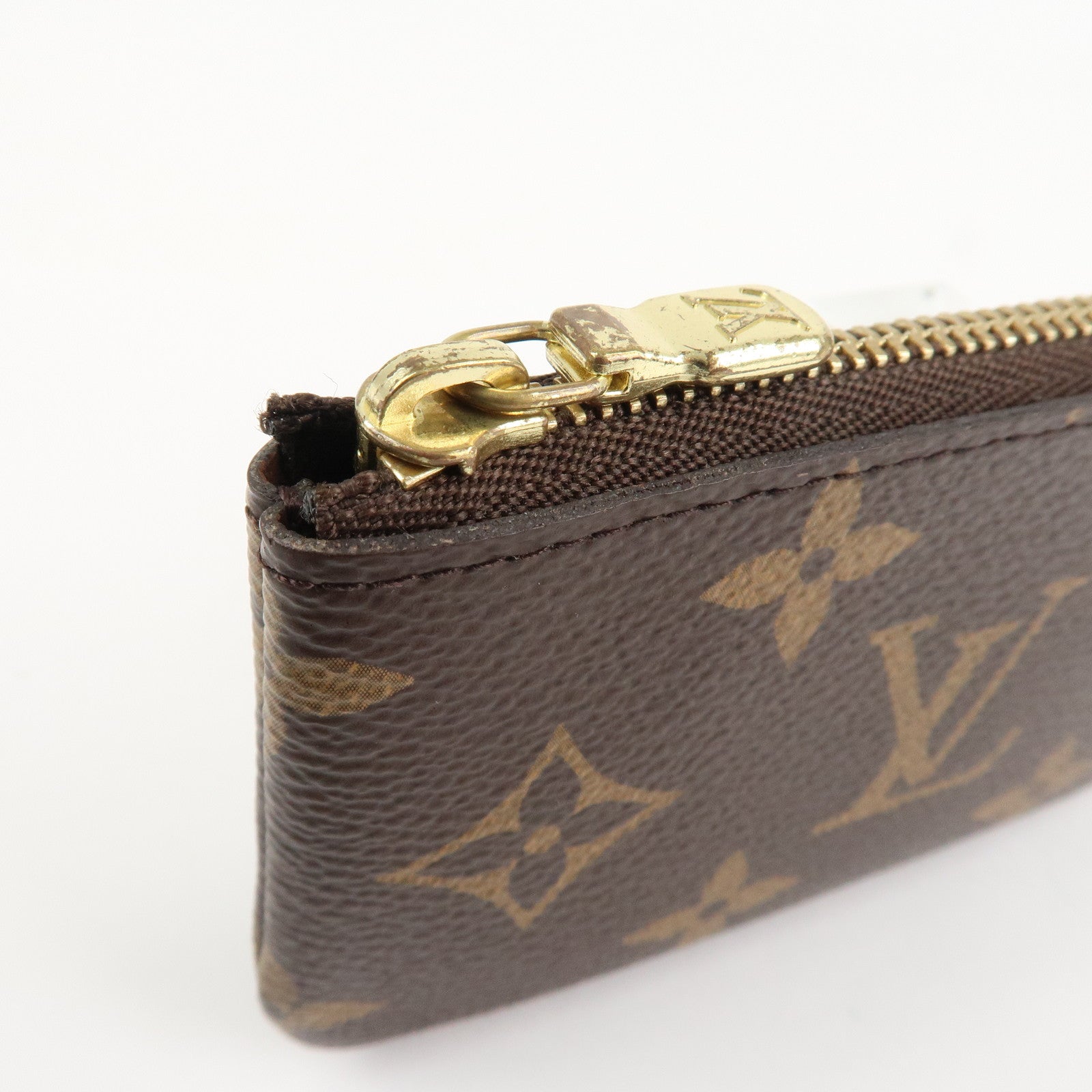 Louis Vuitton Monogram Pochette Cles Coin Case Key Case M62650 Used
