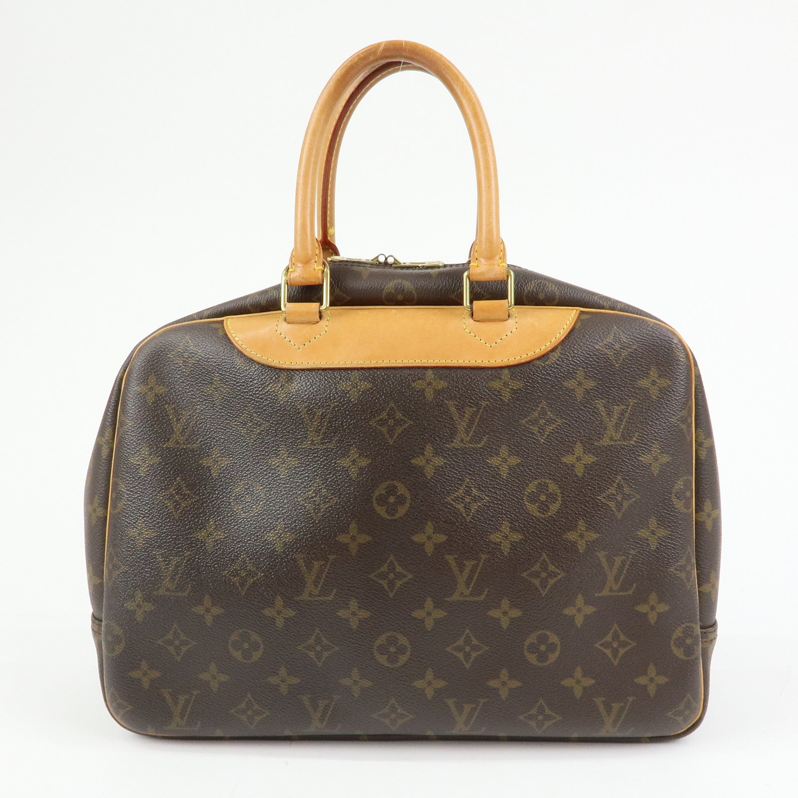 Louis Vuitton Monogram Canvas Deauville Hand Bag Brown M47270