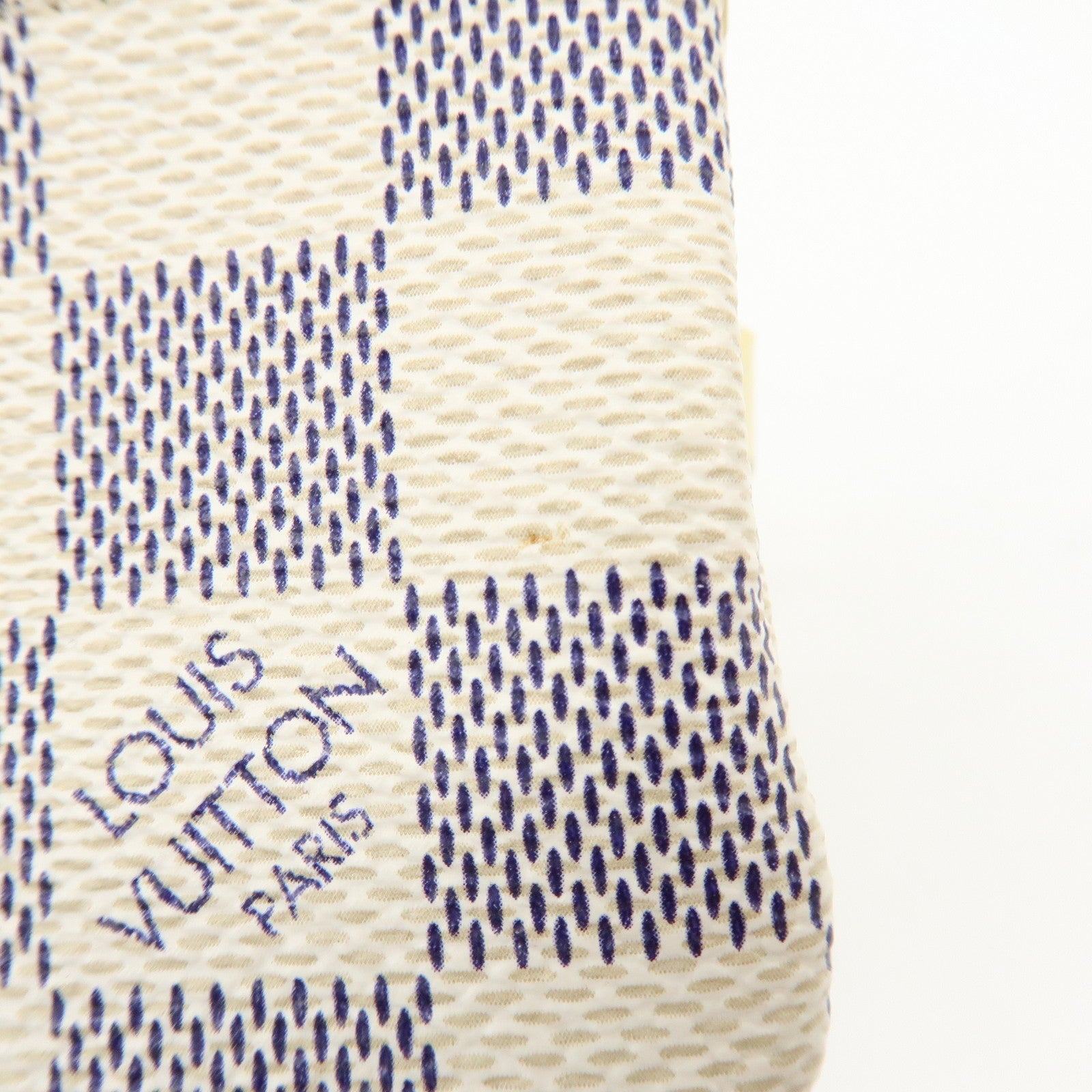 Louis Vuitton Damier Azur Pochette Cles Coin Case N62659