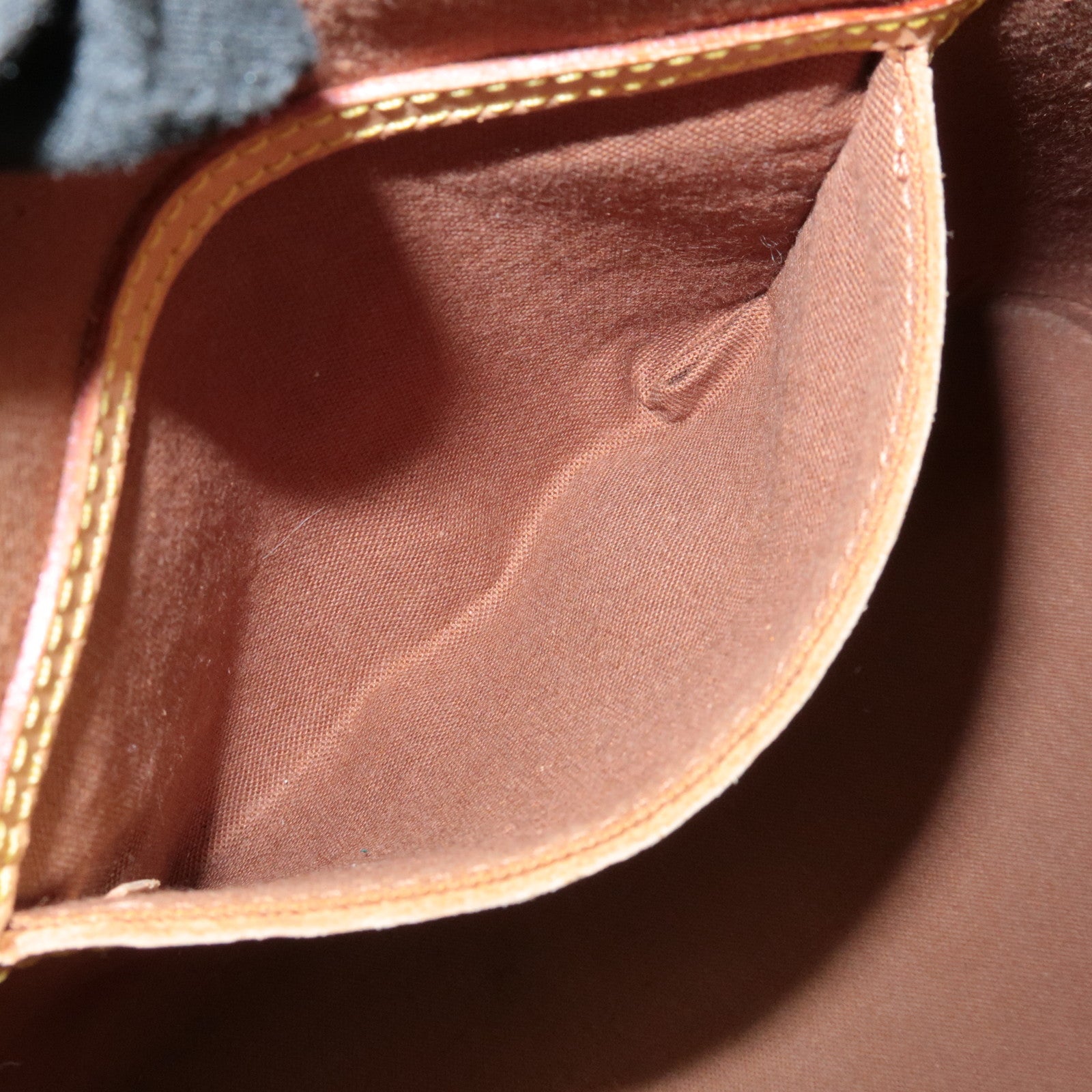 Louis Vuitton Monogram Canvas Alma Hand Bag Brown M51130 Used