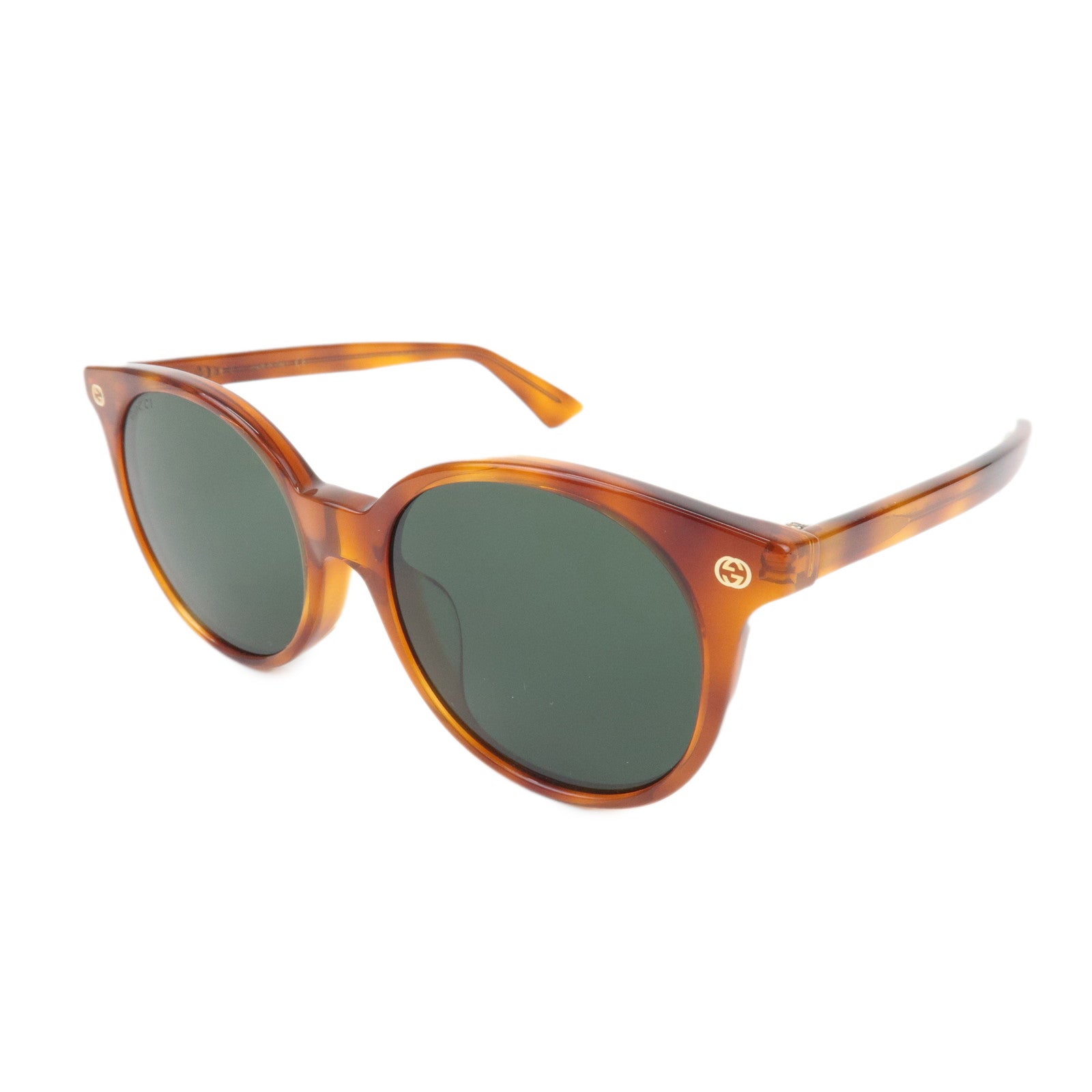 GUCCI Interlocking G Plastic Sunglasses Brown GG0091SA 53□18-145 Used