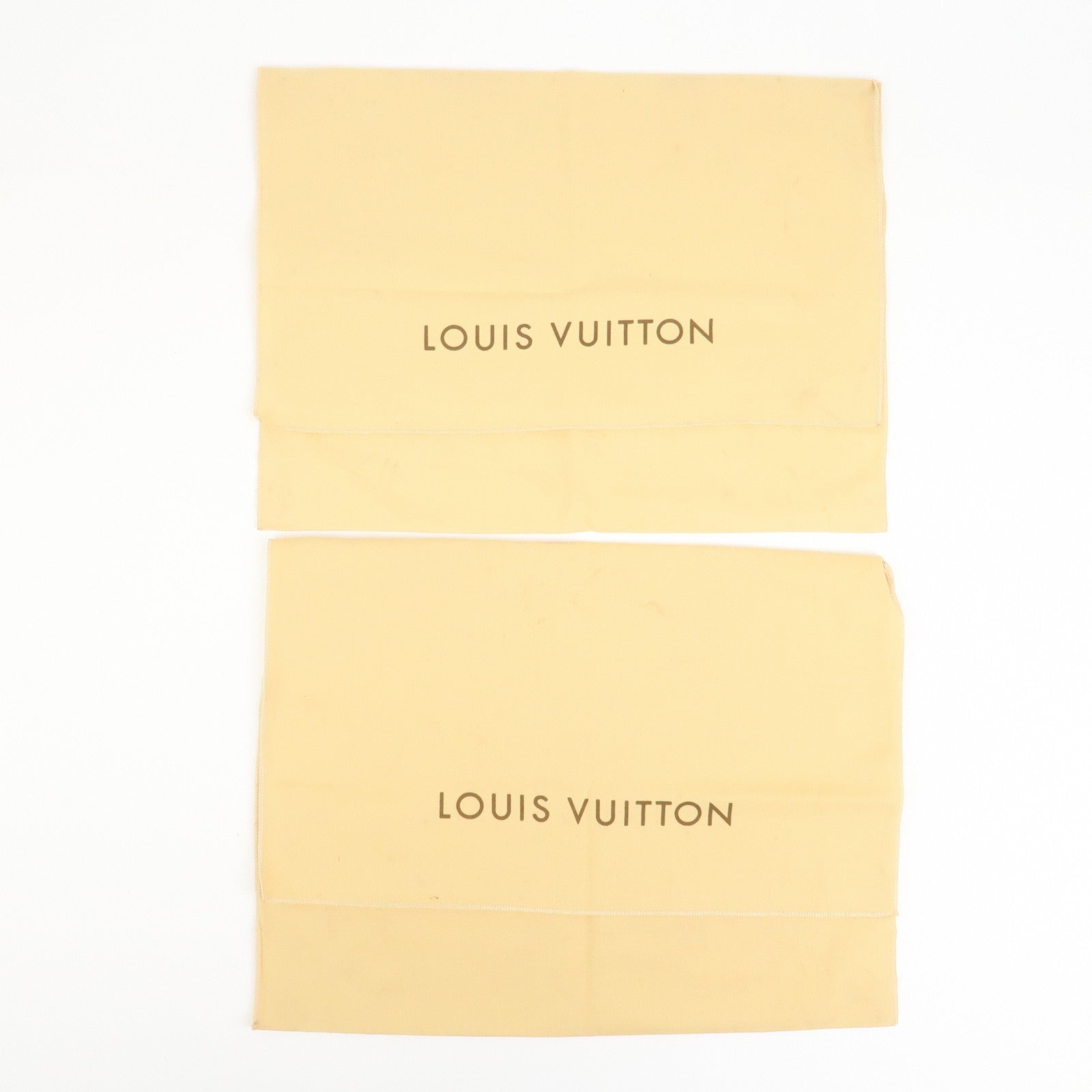 Louis Vuitton Set Of 15 Dust Bag Storage Bag Flap Style Beige