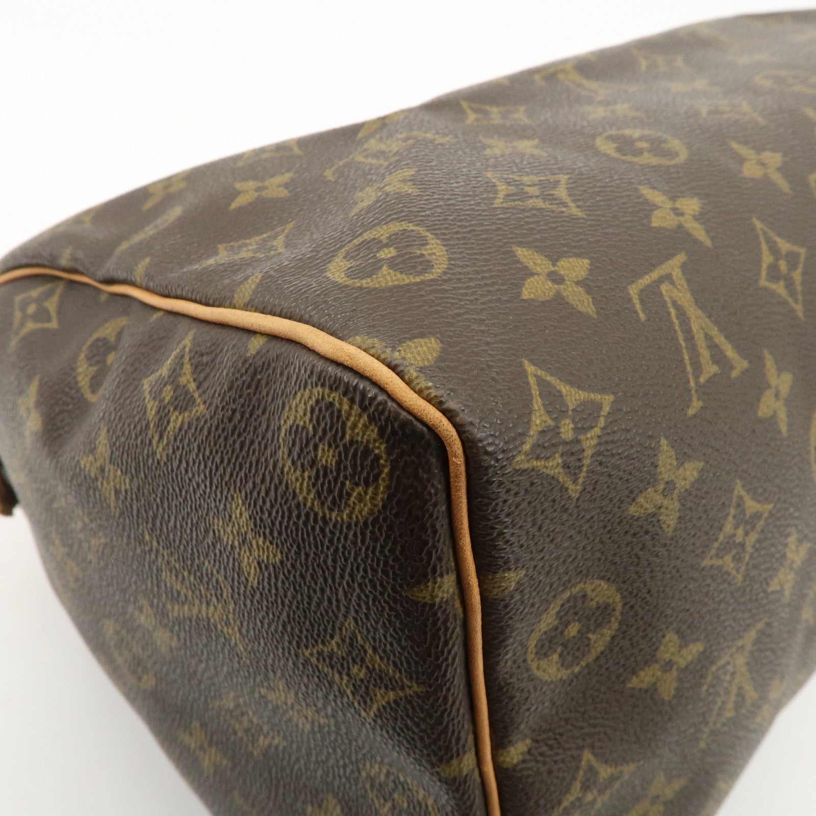 Louis Vuitton Monogram Speedy 35 Boston Bag Brown M41524