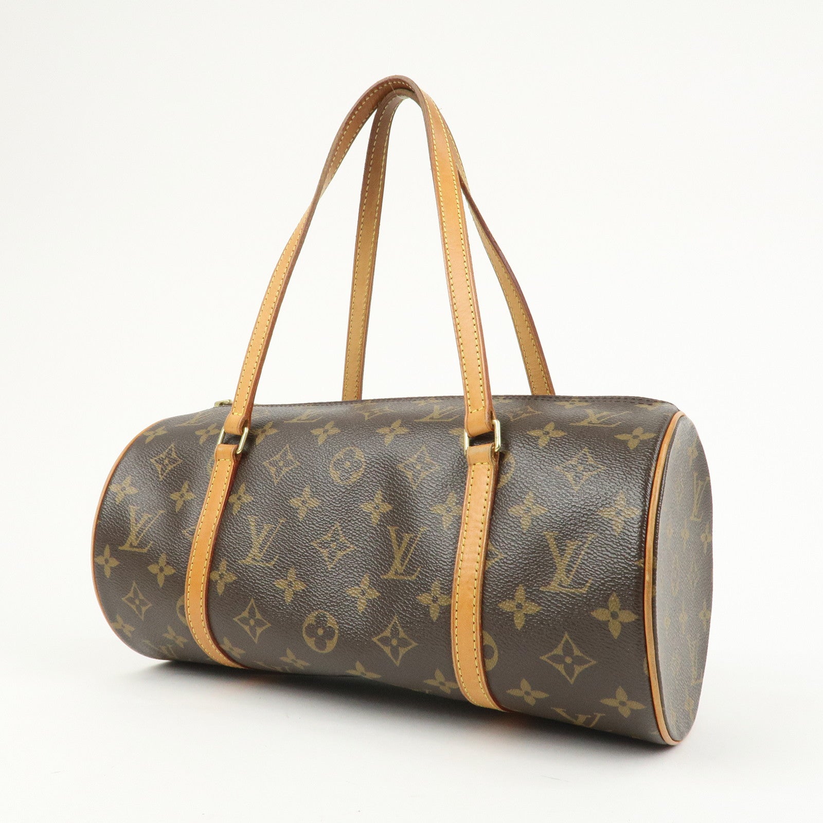 Louis Vuitton Monogram Papillon 30 Hand Bag Brown M51365