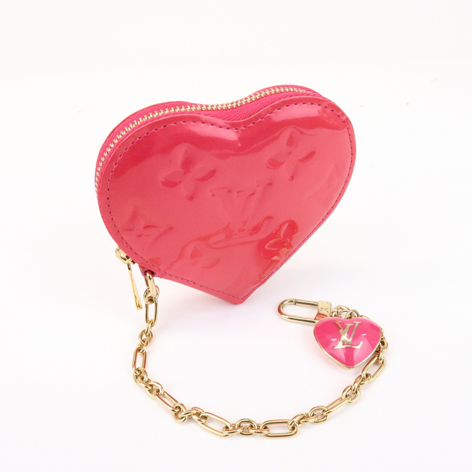 Louis Vuitton Monogram Vernis Porte Monnaie Coeur Coin Case M93657