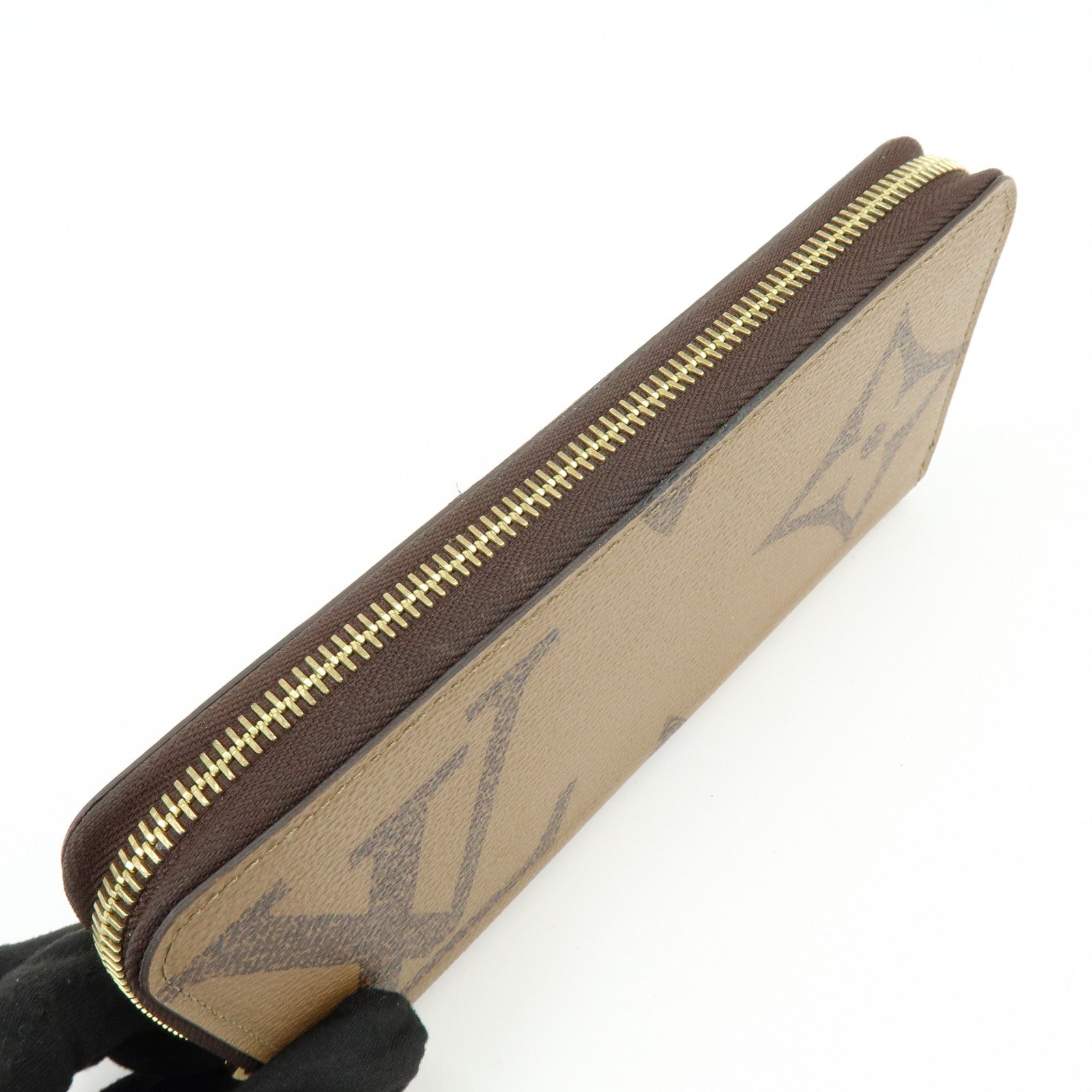 Louis Vuitton Giant Monogram Reverse Zippy Long Wallet Brown M69353