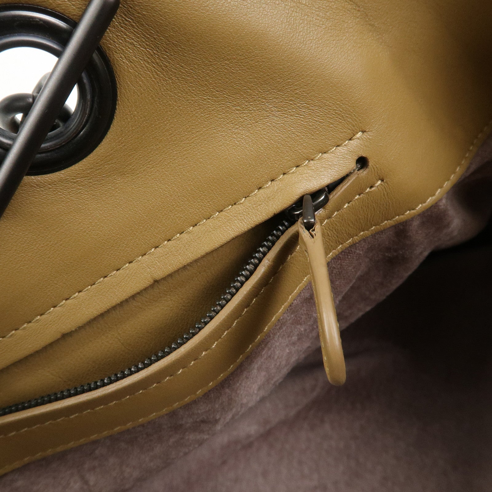 BOTTEGA VENETA Intrecciato Nappa Leather Shoulder Tote Bag Brown