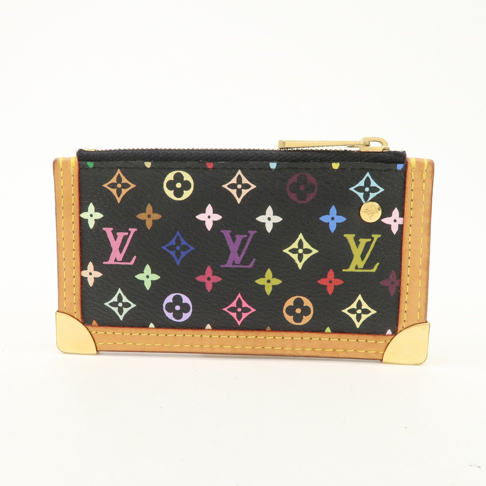 Louis Vuitton Monogram Multicolor Pochette Cles Coin Case M92654 Used