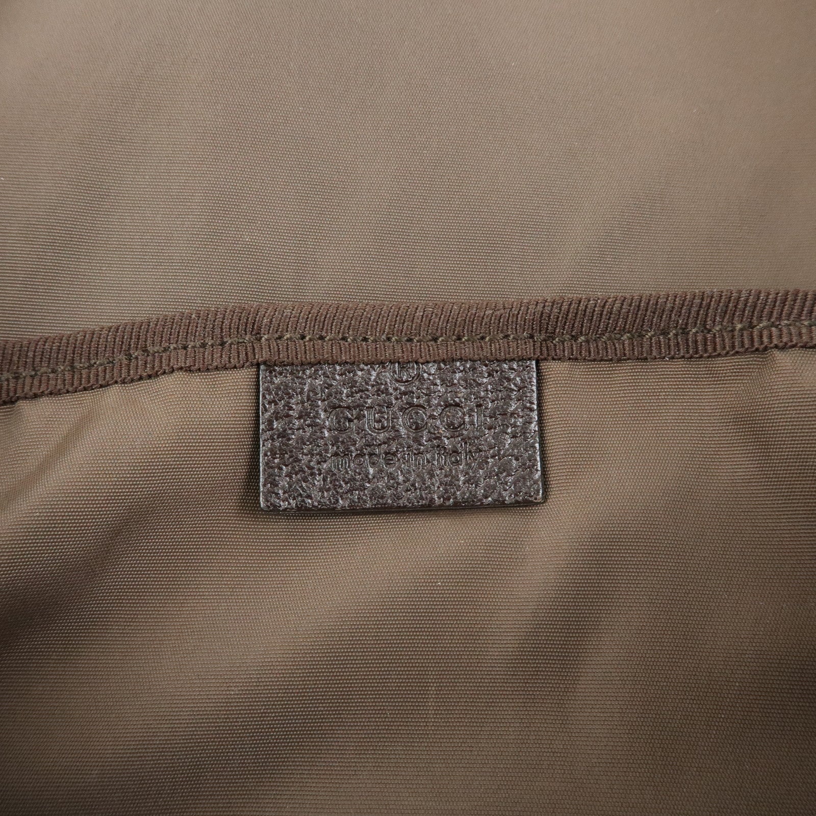 GUCCI GG Canvas Leather Shoulder Crossbody Bag Beige Brown 123326