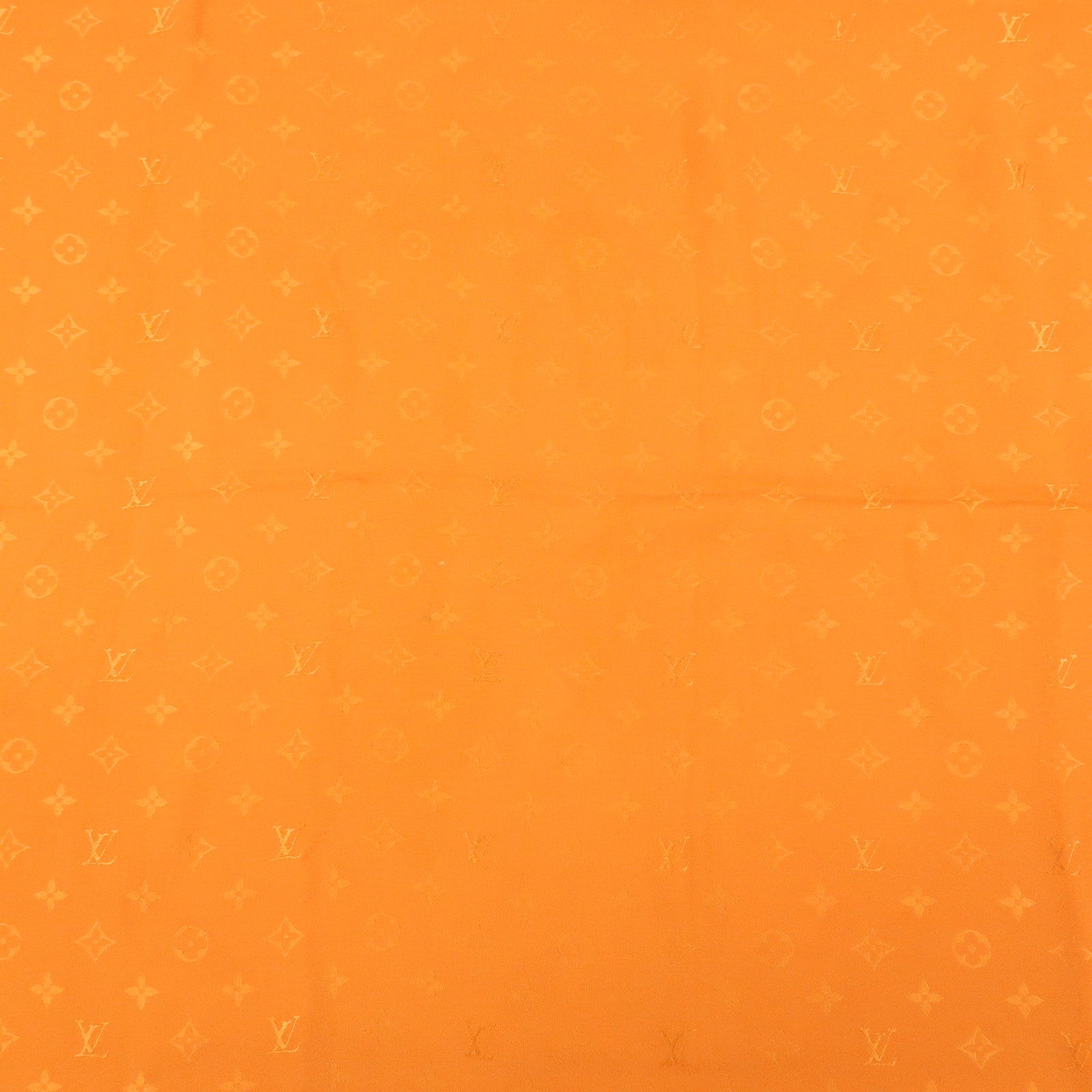 Louis Vuitton Monogram Silk 100% Scarf Orange