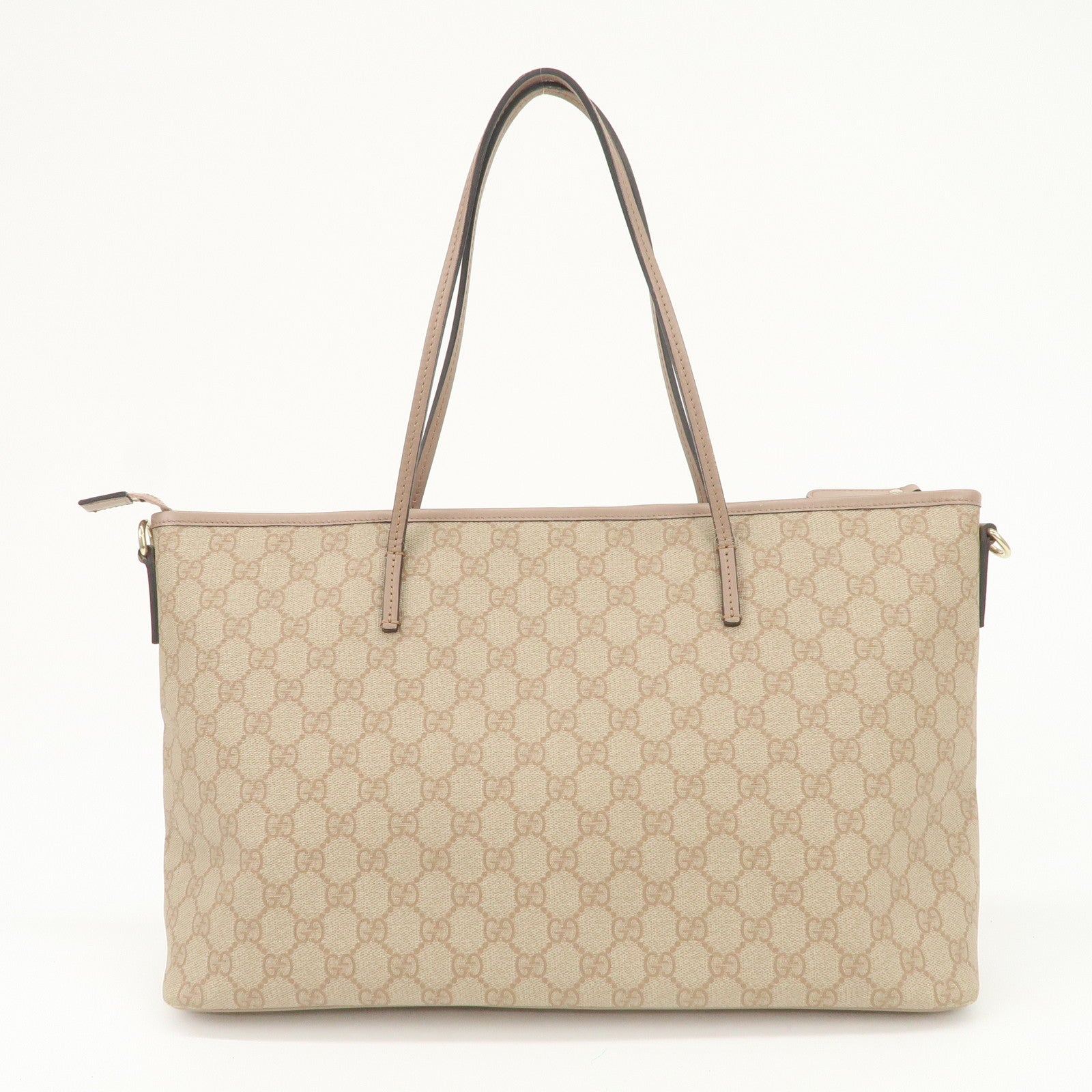 GUCCI GG Supreme 2WAY Bag Tote Bag Shoulder Bag Pink 353437