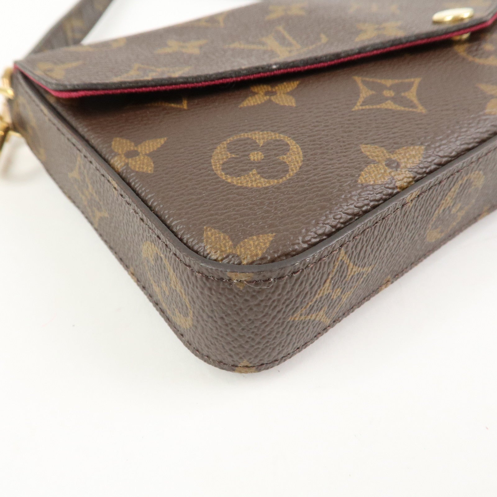 Louis Vuitton Monogram Pochette Felicie Shoulder Bag Brown M61276