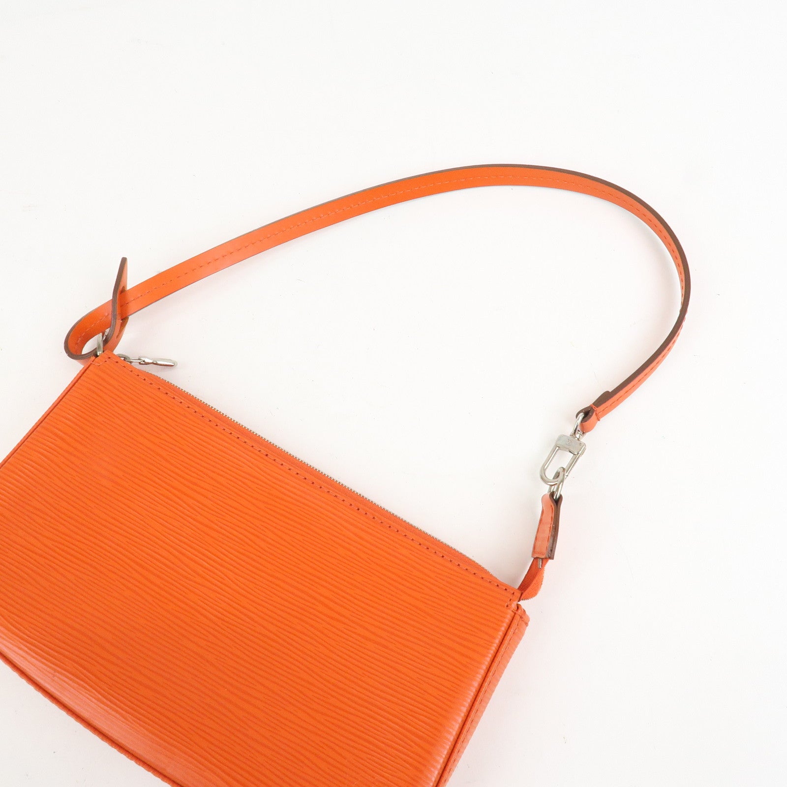 Louis Vuitton Epi Pochette Accessoires Pouch New Style Piment Orange M40778