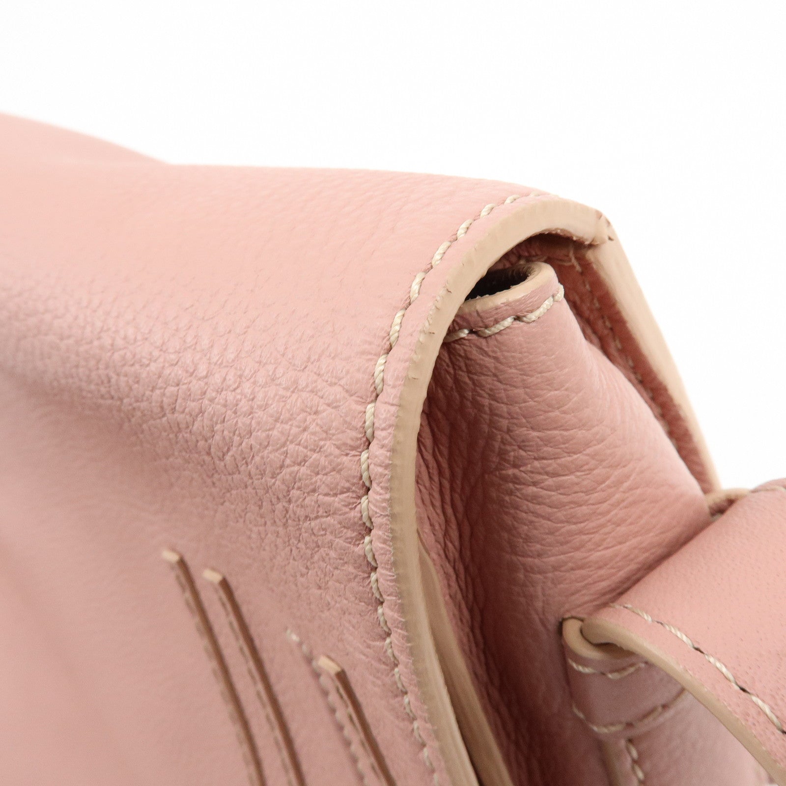 Chloe Marcie Leather Shoulder Bag Crossbody Bag Pink