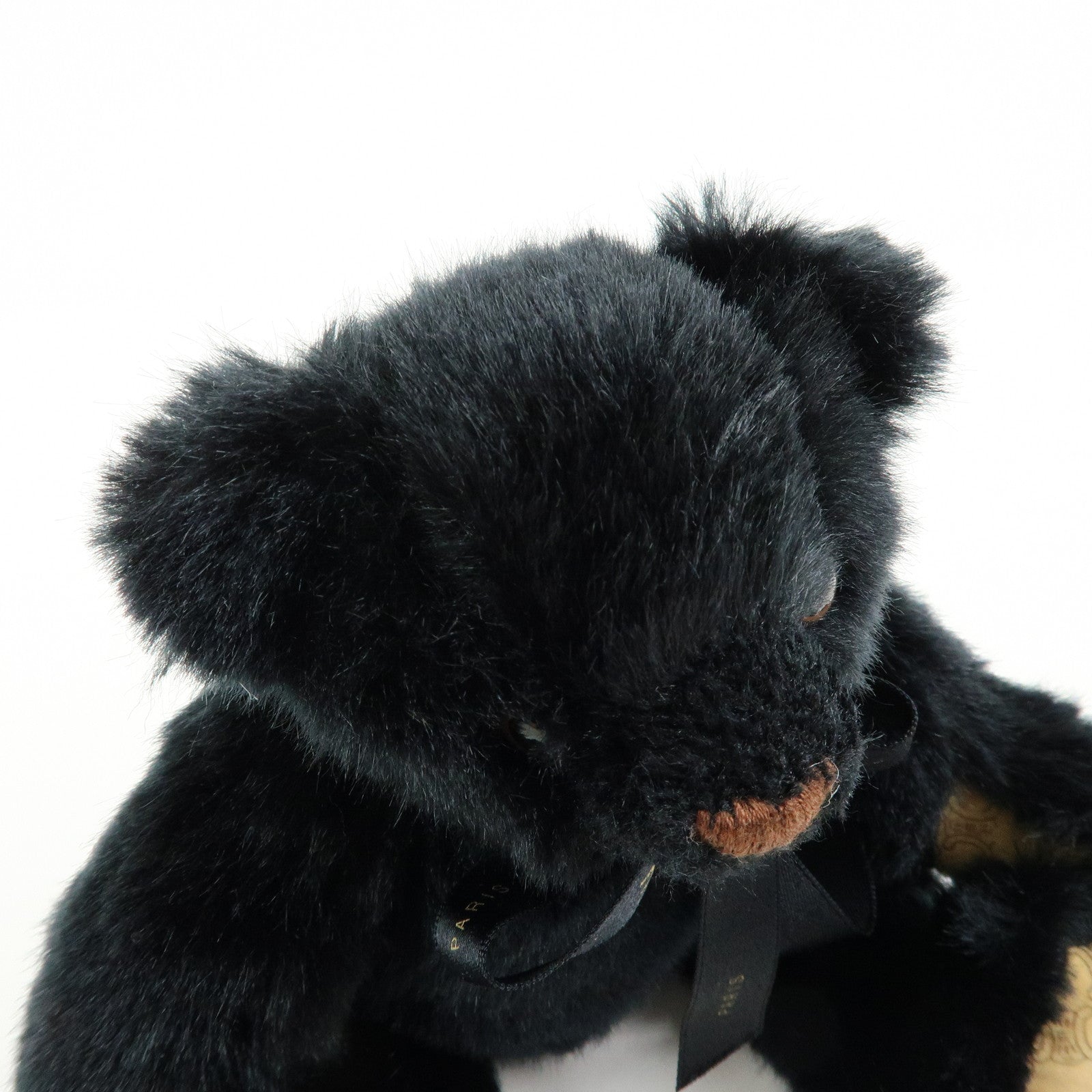 CELINE Macadam Teddy Bear Polyester Stuffed Animal Black
