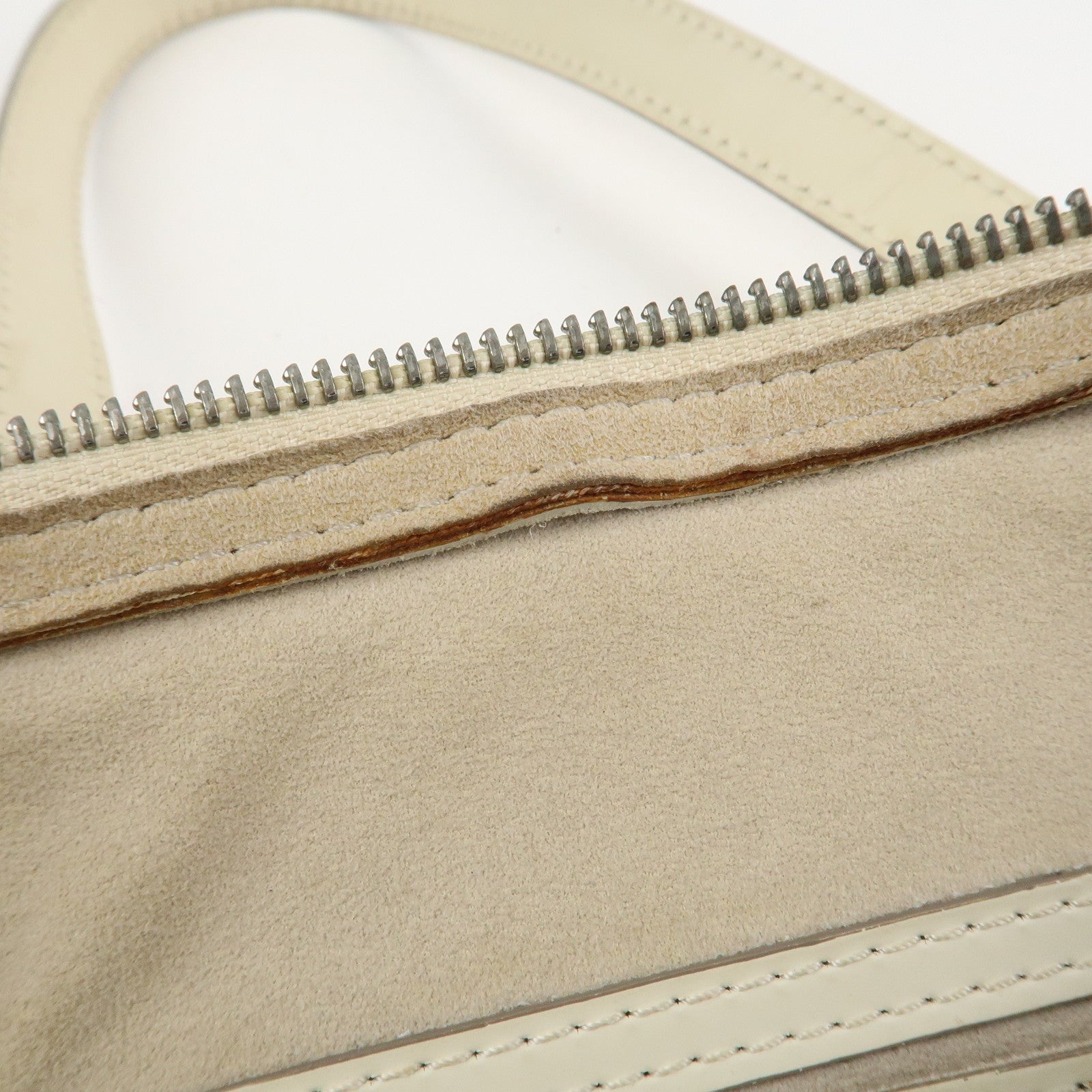 Louis Vuitton Epi Leather Soufflot Shoulder Bag Hand Bag Ivory White Used