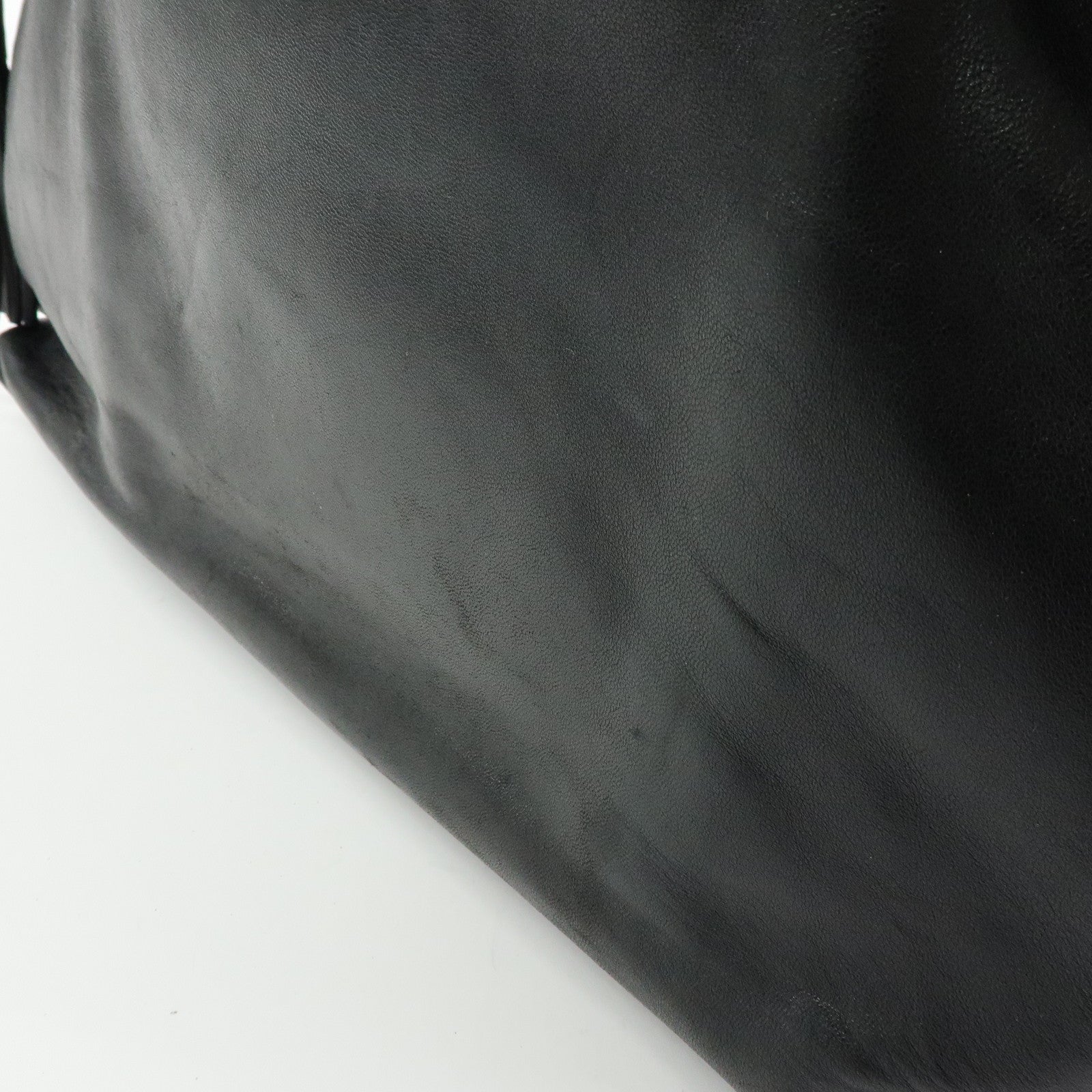 GUCCI Nappa Leather Tassel Tote Shoulder Bag Black 001・4331・001998