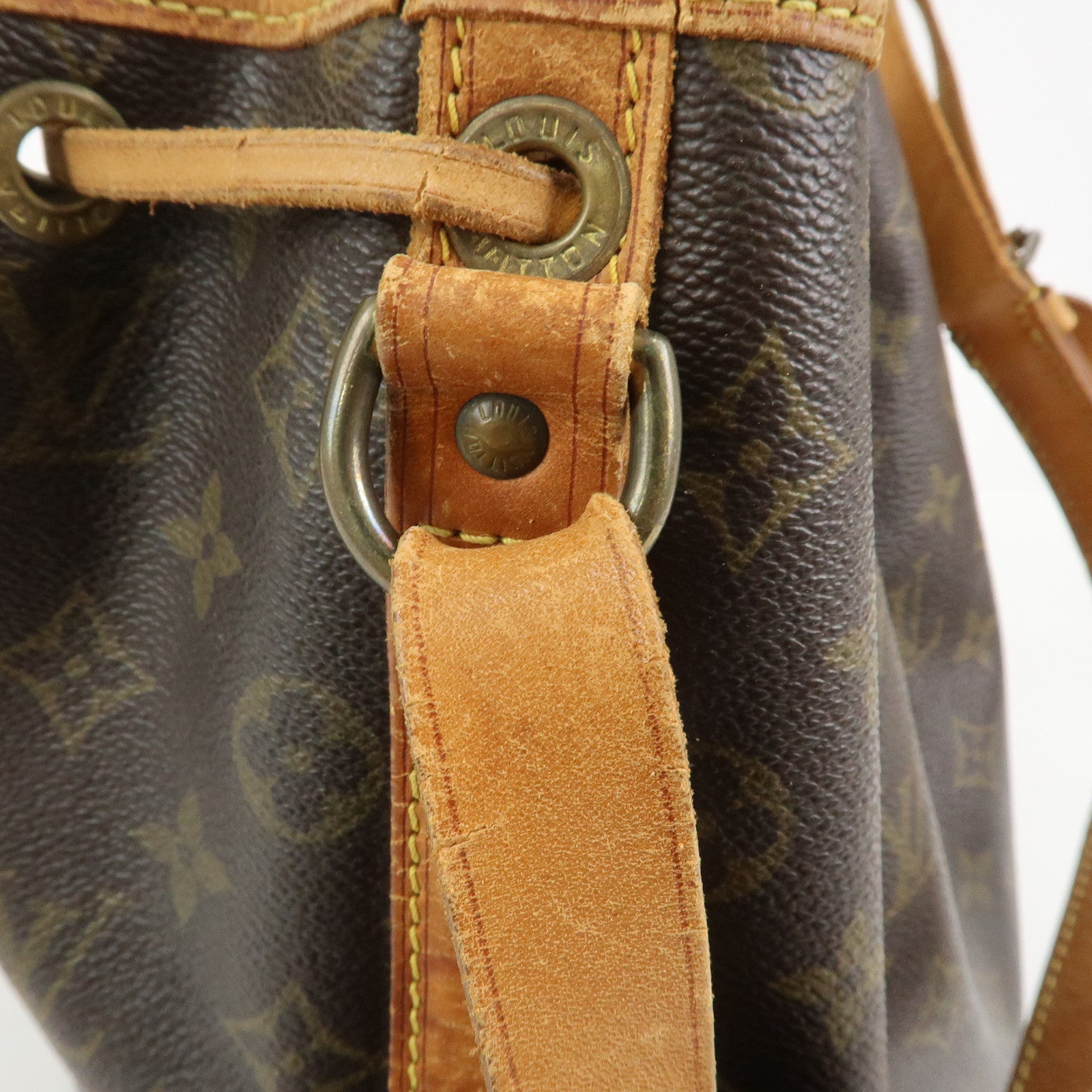 Louis Vuitton Monogram Petit Noe Shoulder Bag Brown M42226