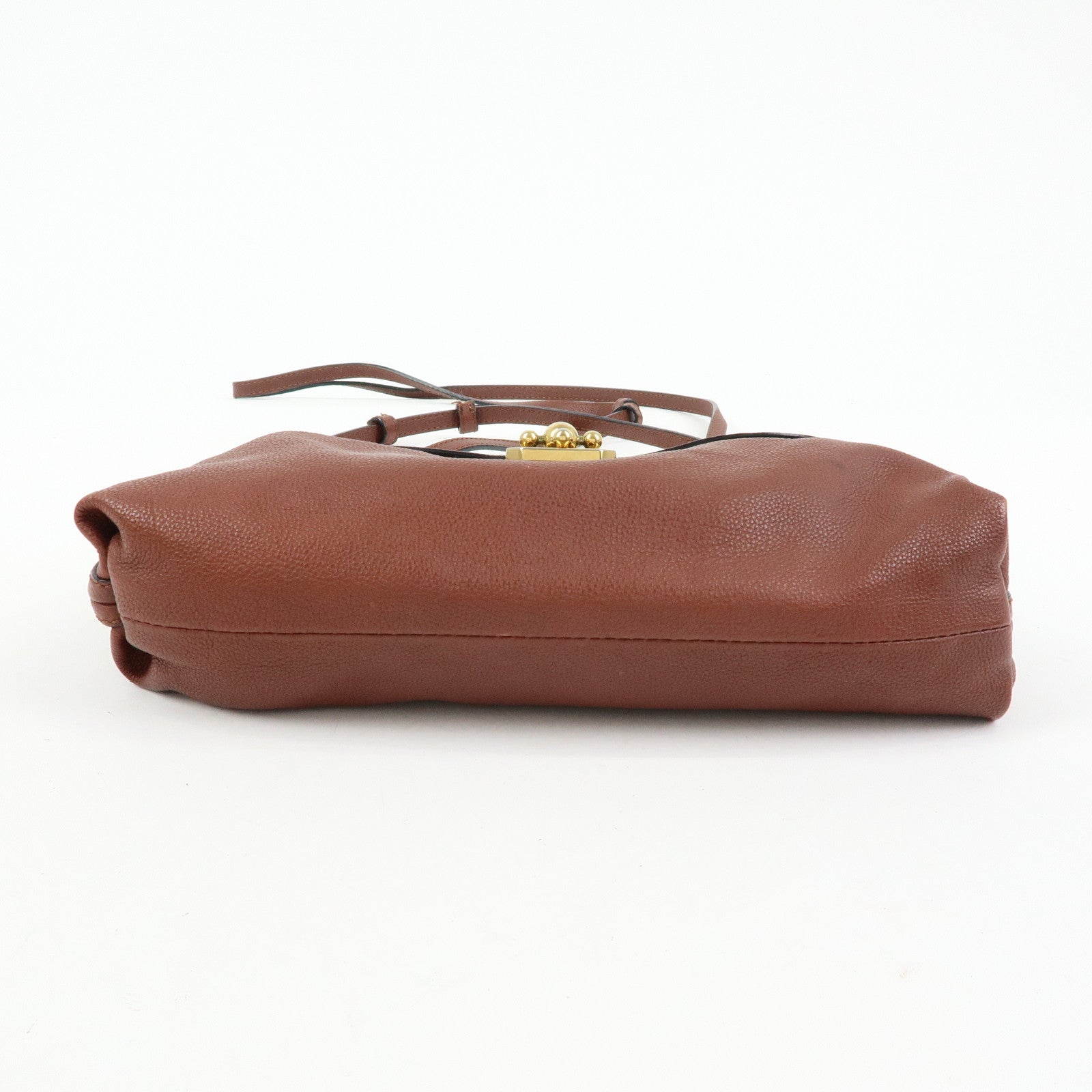 Chloe Elsie Leather 2Way Bag Shoulder Bag Hand Bag Brown